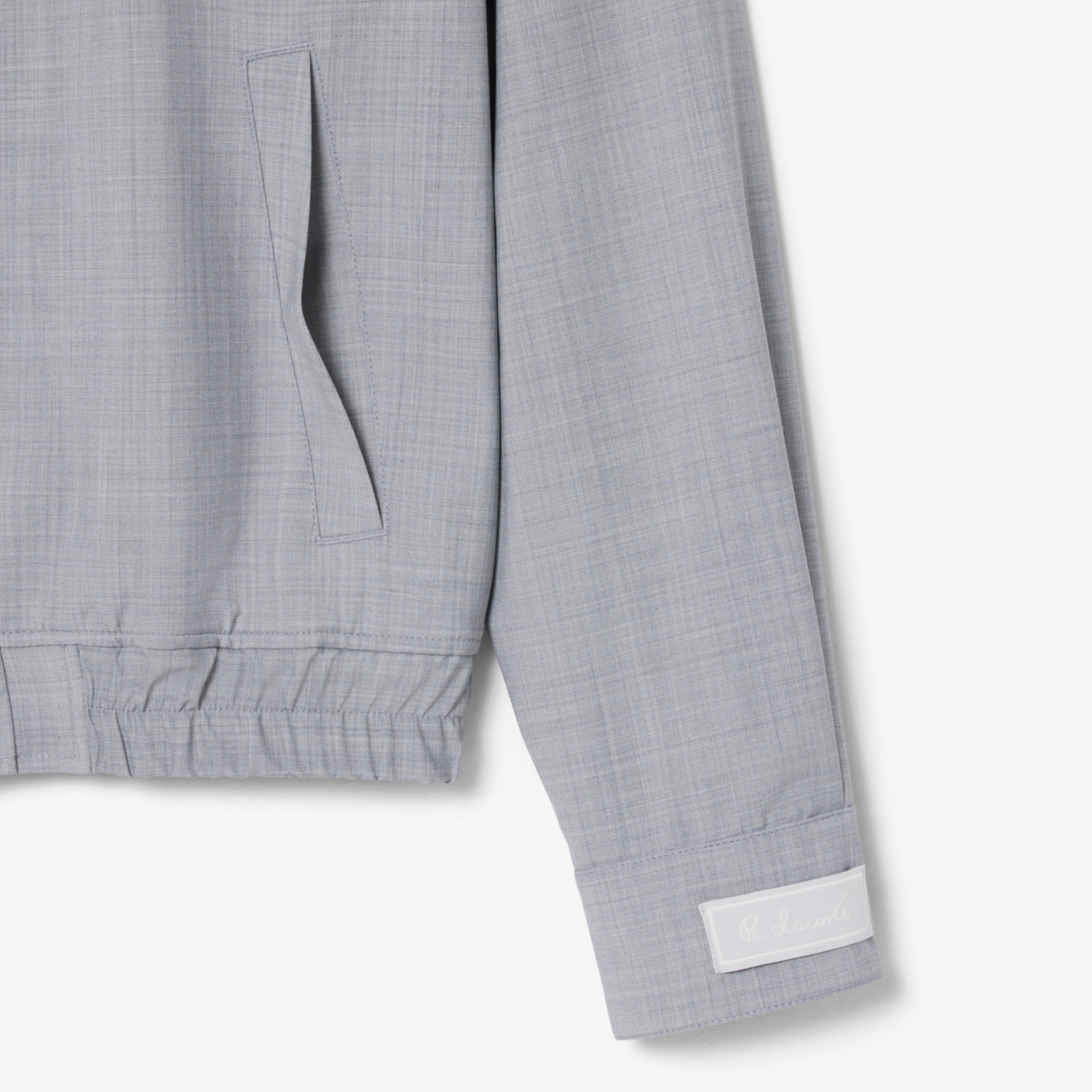 Erkek Dik Yaka Gri Ceket