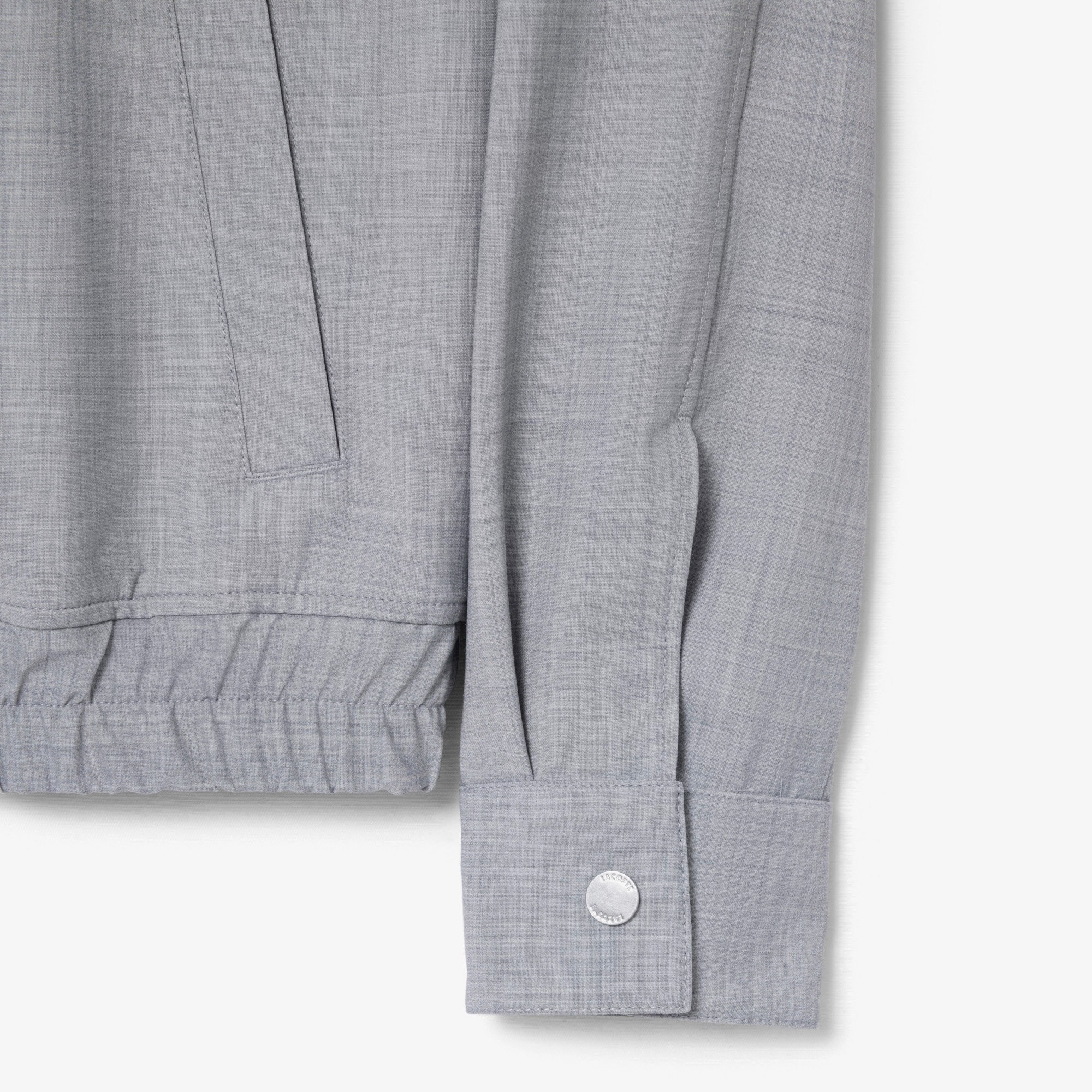 Erkek Dik Yaka Gri Ceket