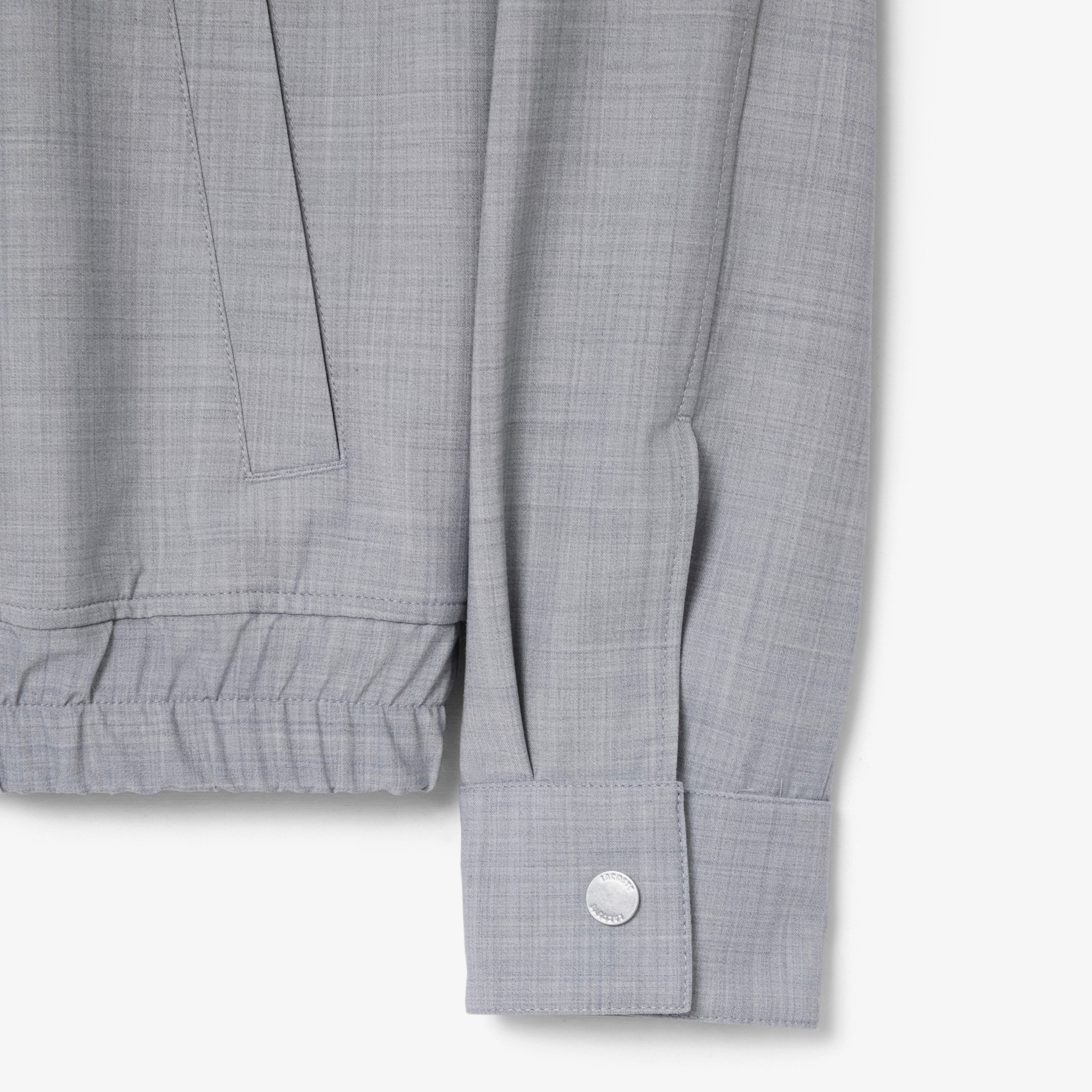 Erkek Dik Yaka Gri Ceket