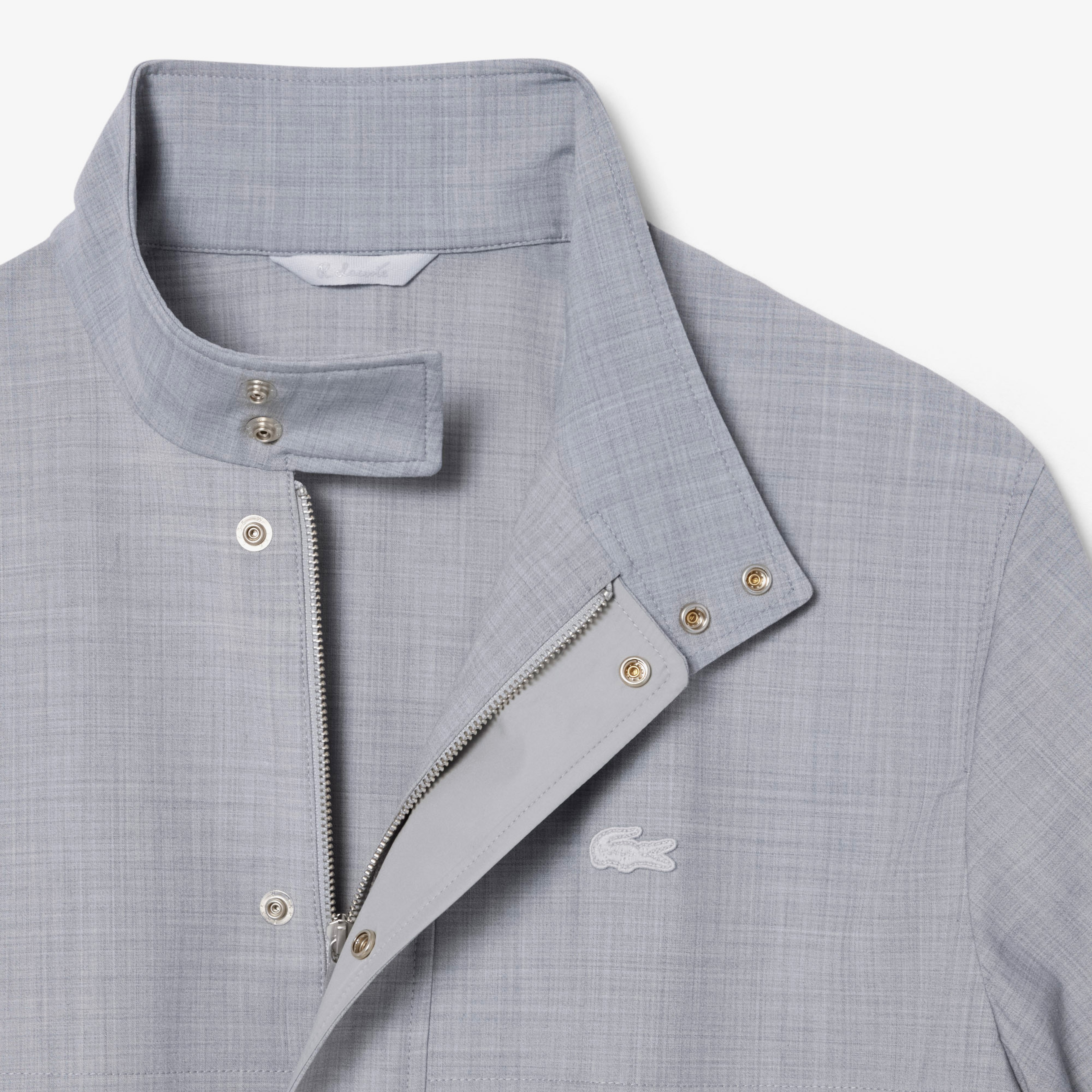 Erkek Dik Yaka Gri Ceket