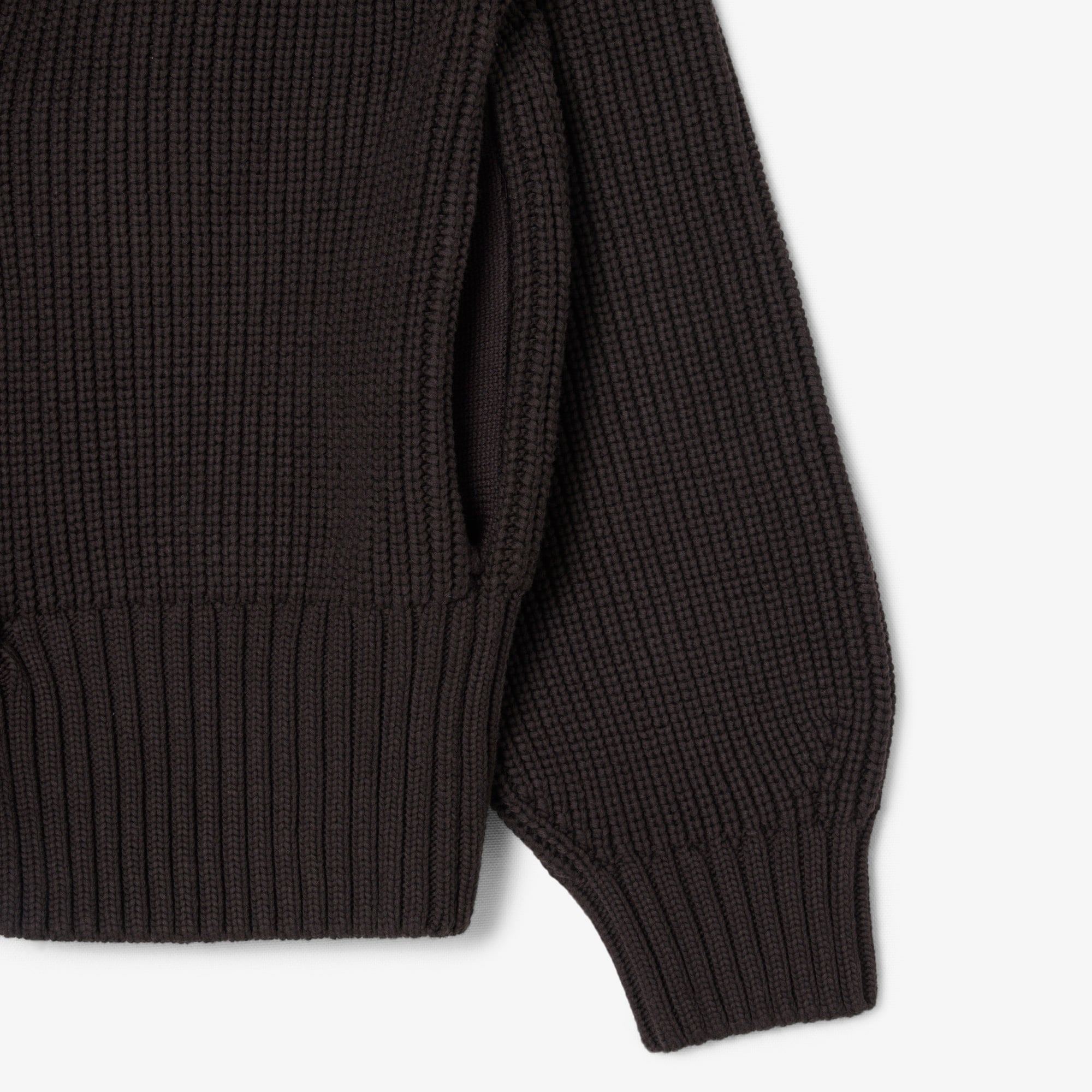 Lacoste Kadın Loose Fit Fermuarlı Kahverengi Hırka görsel 7