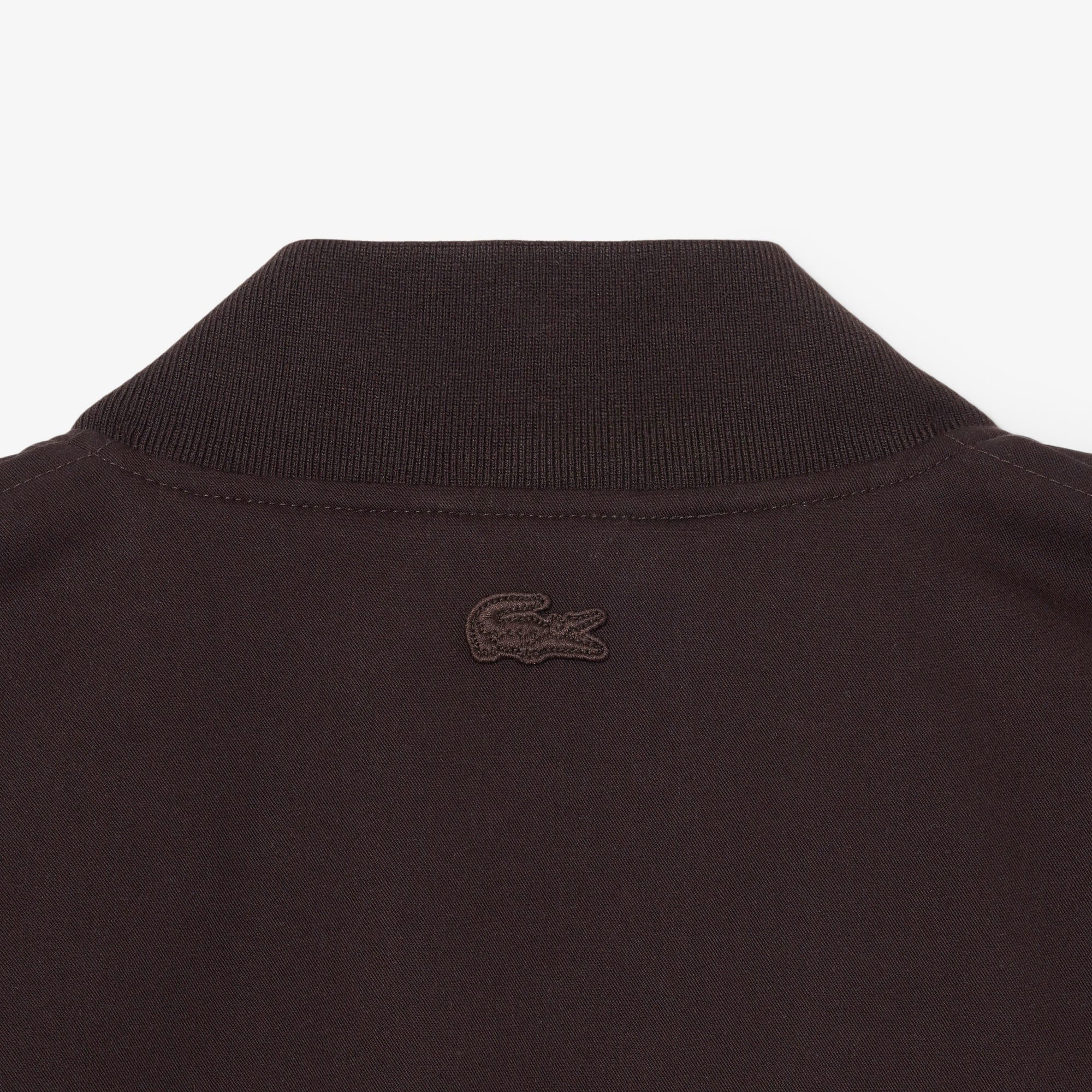 Erkek Hakim Yaka Koyu Kahverengi Bomber Ceket