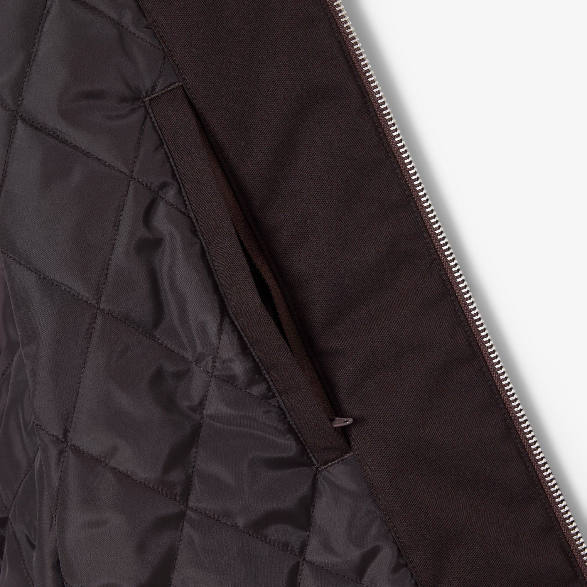 Erkek Hakim Yaka Koyu Kahverengi Bomber Ceket