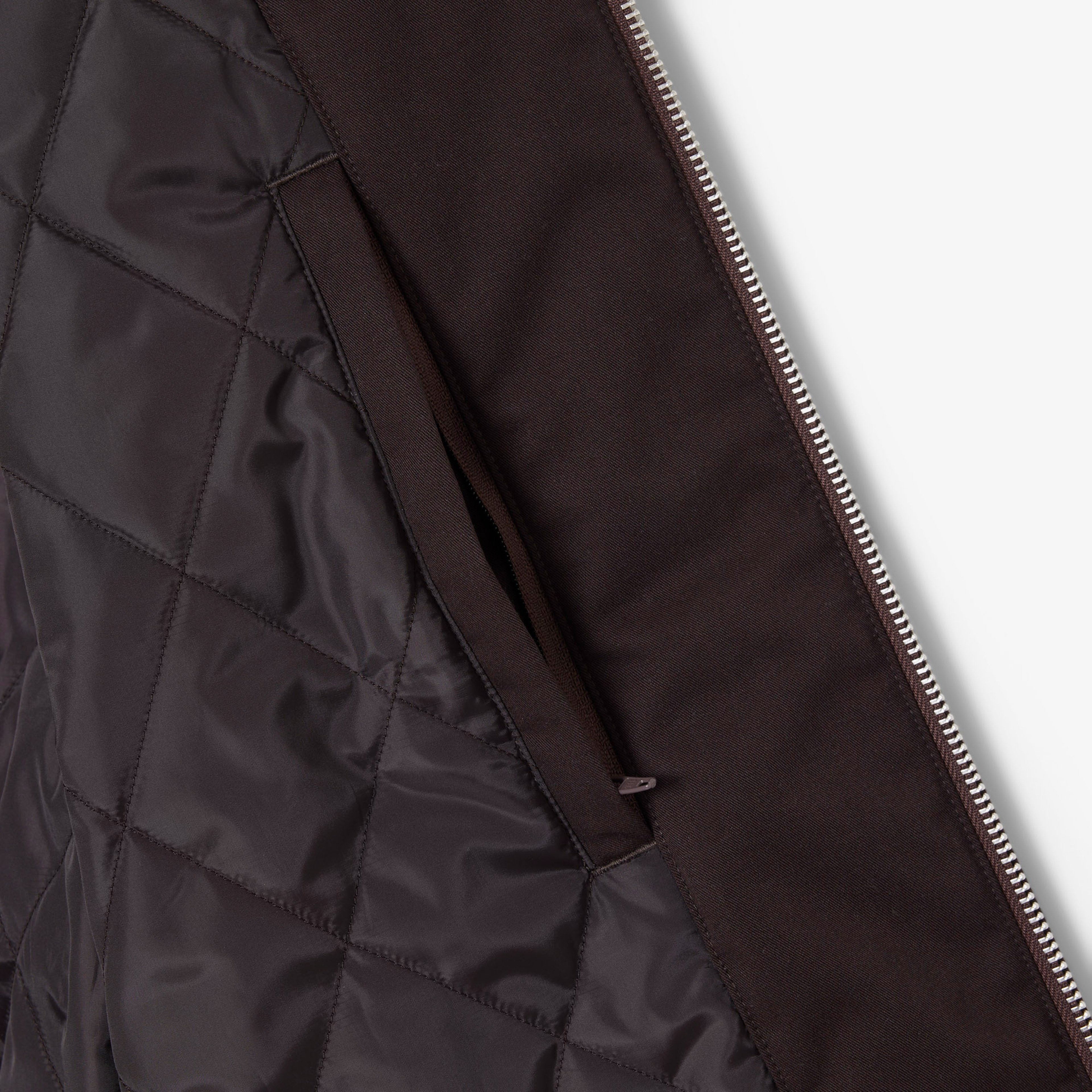 Erkek Hakim Yaka Koyu Kahverengi Bomber Ceket