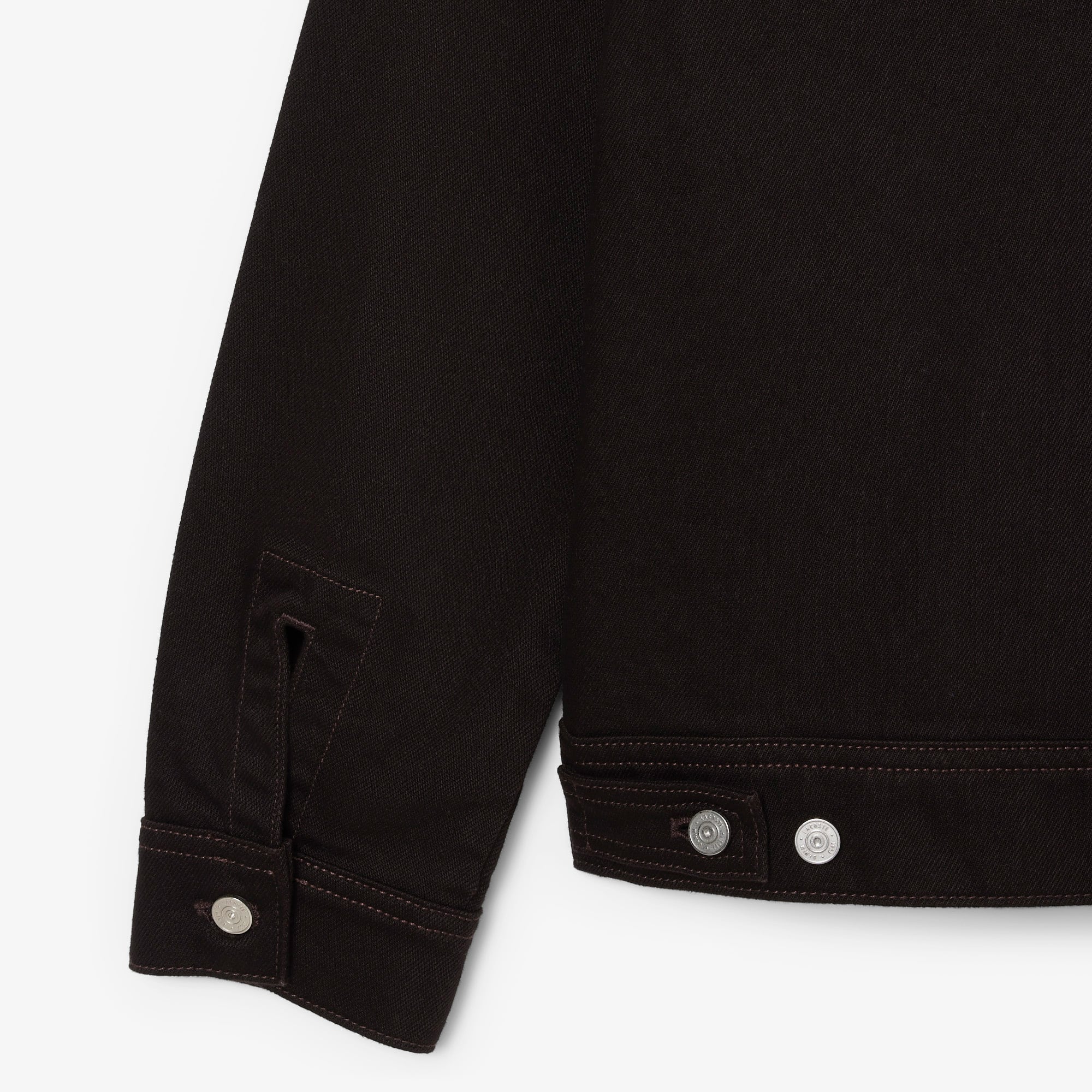 Lacoste Kadın Slim Fit Denim Koyu Kahverengi Ceket görsel 8