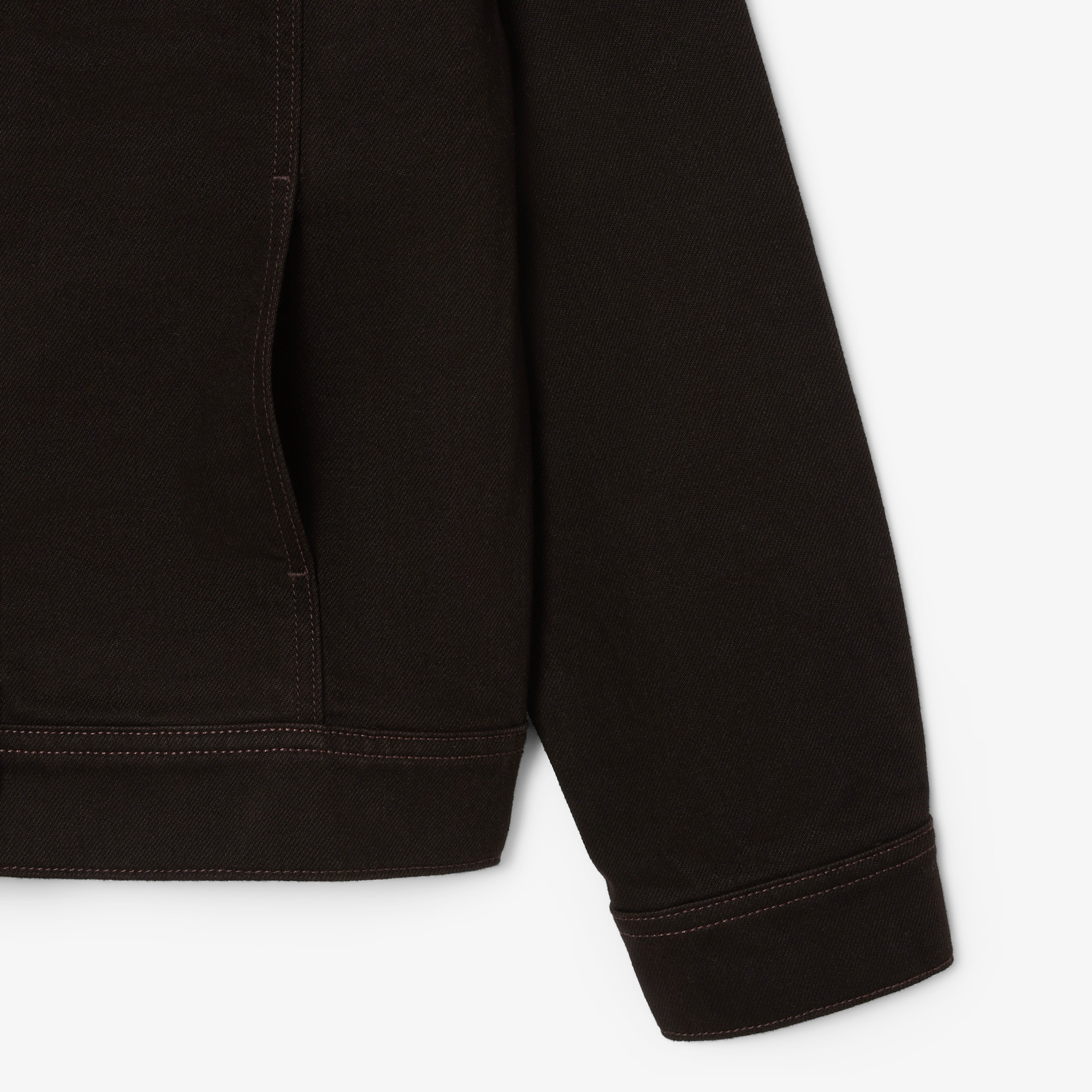 Kadın Slim Fit Denim Koyu Kahverengi Ceket