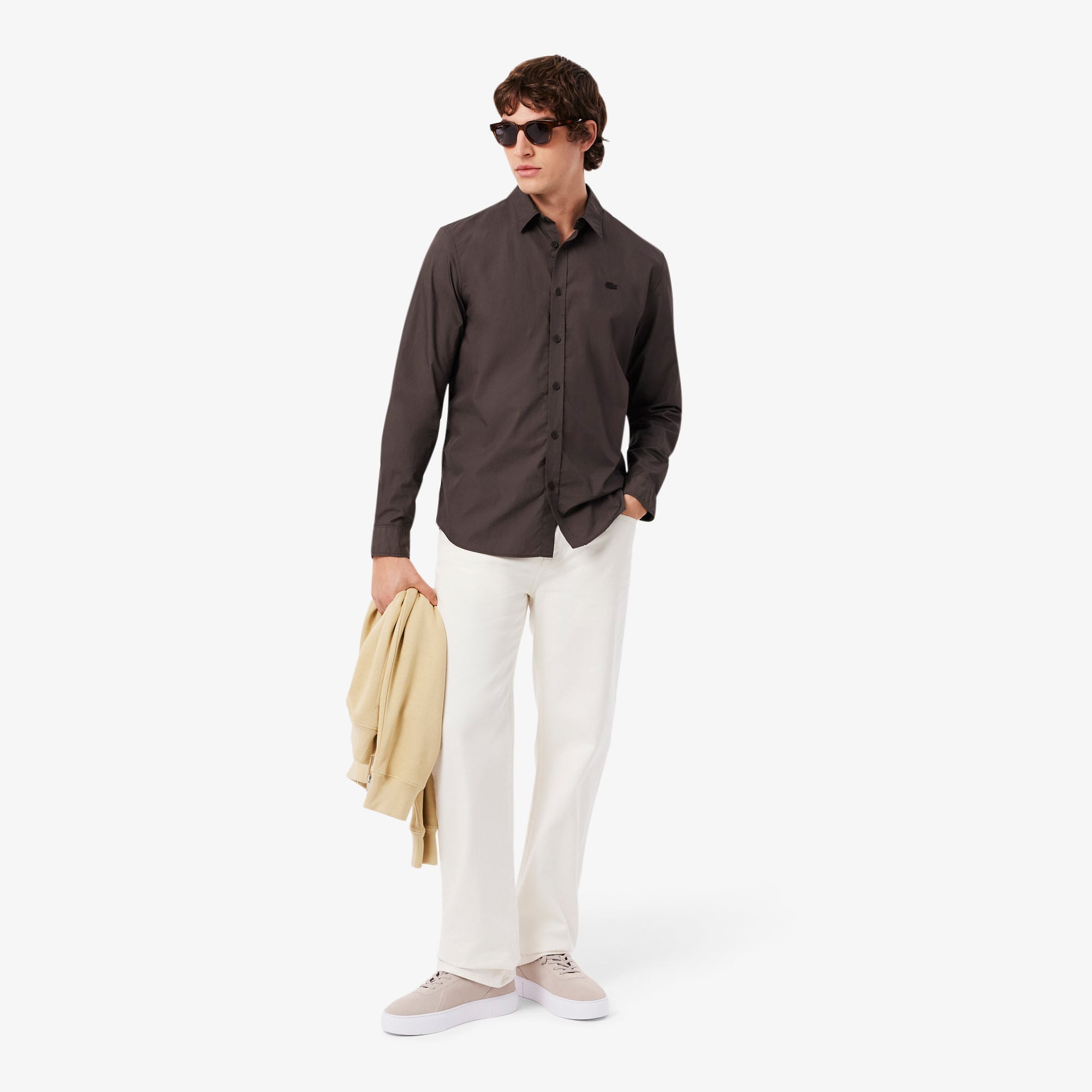 Lacoste Court Set Erkek Gri Sneaker görsel 7