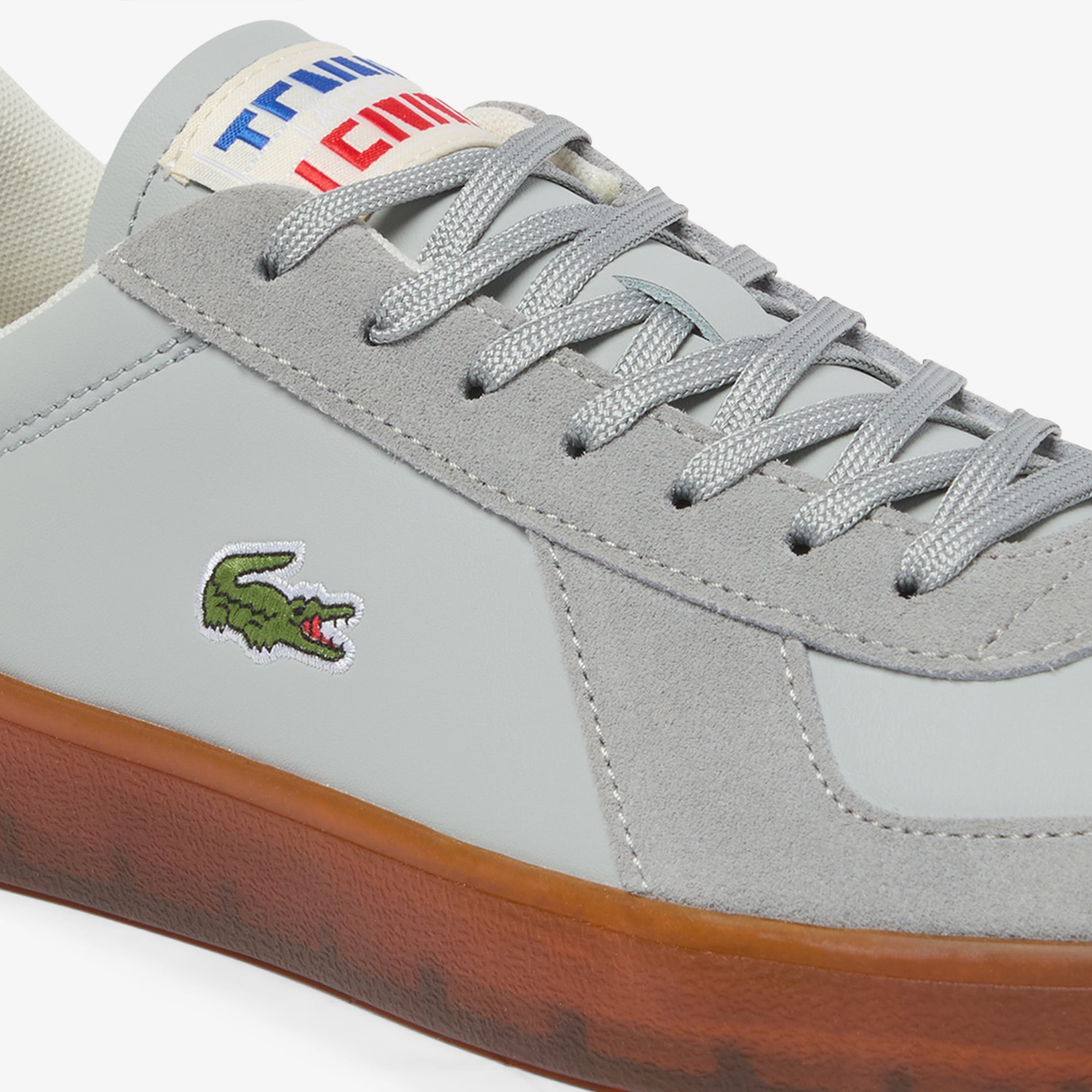 Lacoste Baseshot Pro Erkek Gri Sneaker görsel 6