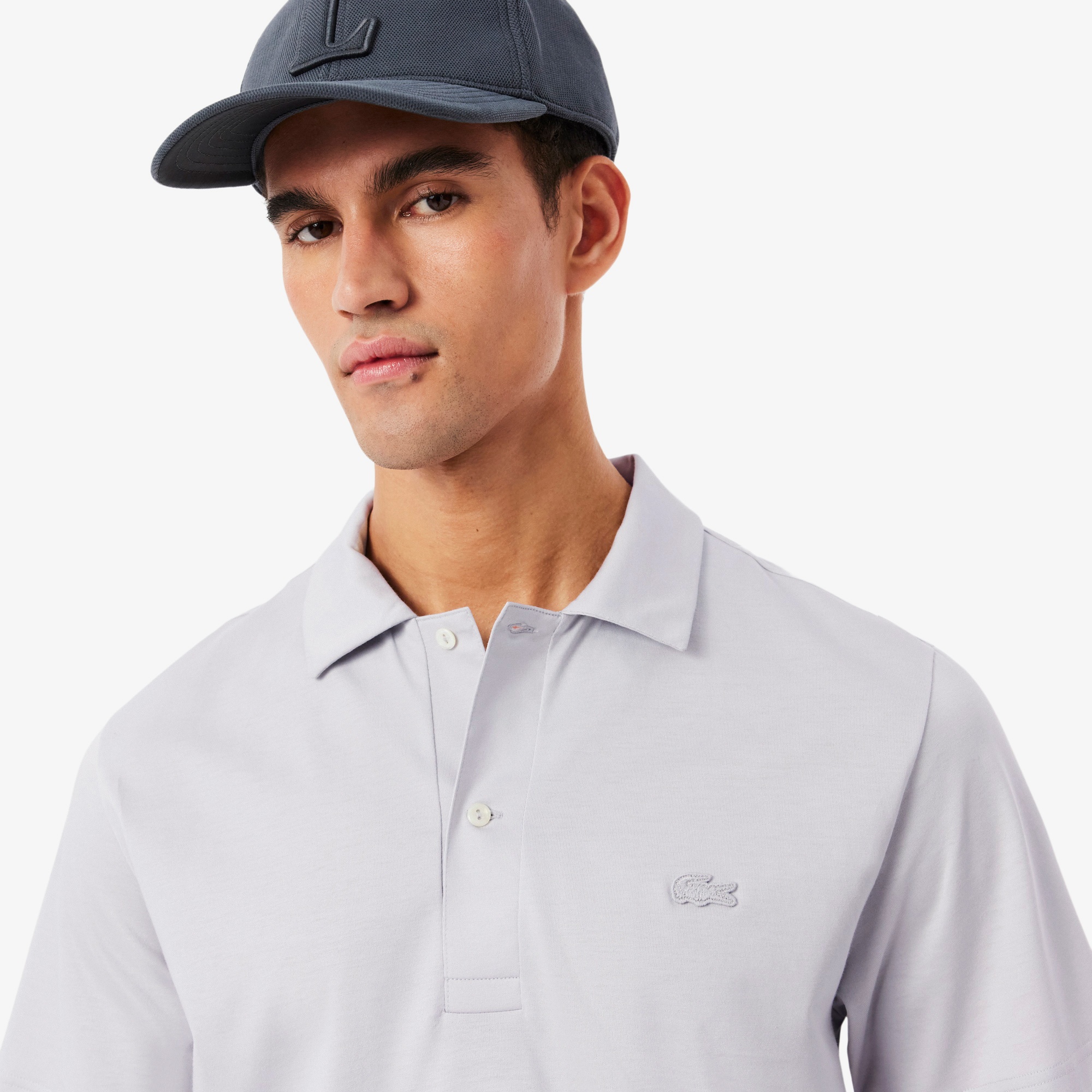 Erkek Classic Fit Gri Polo