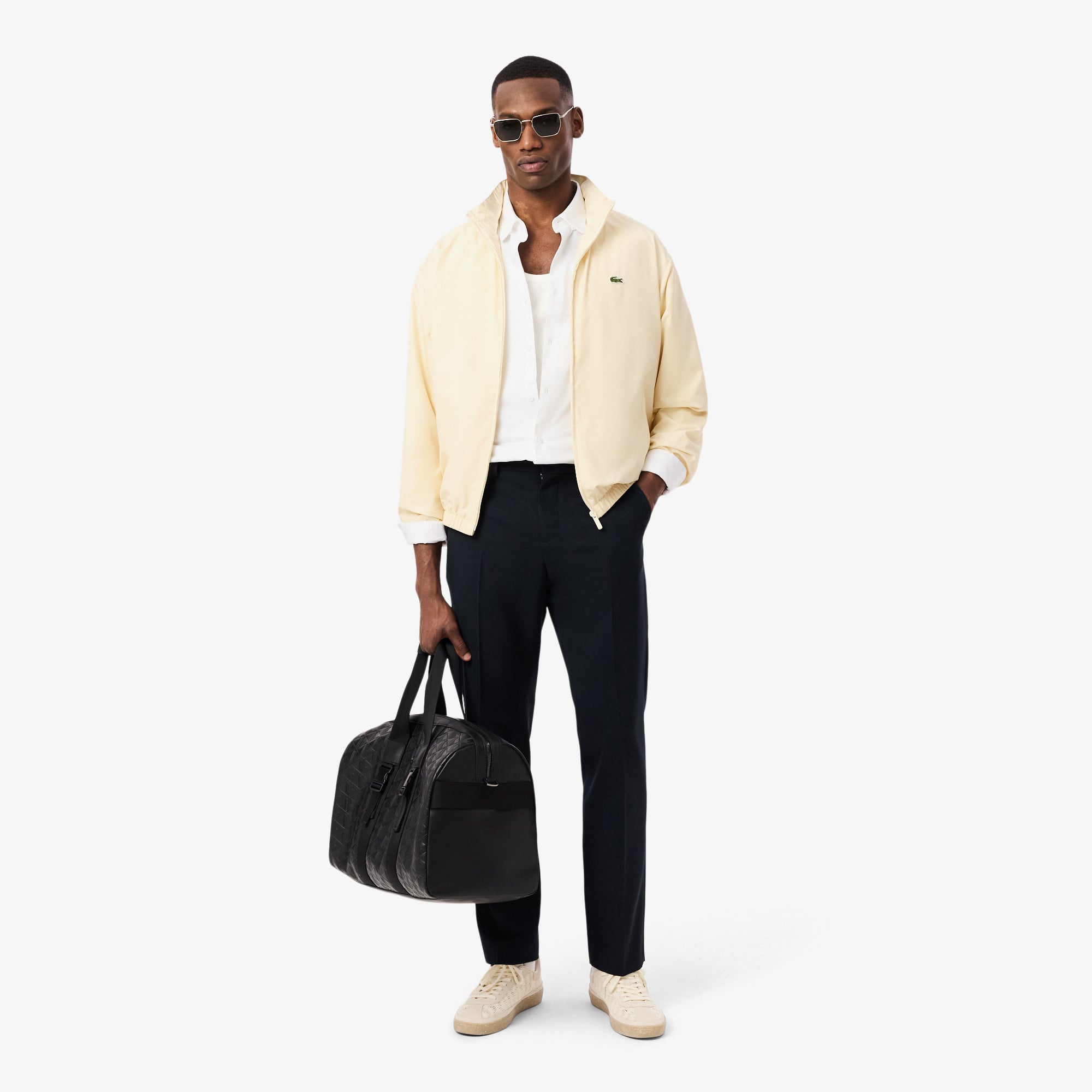 Lacoste Erkek Slim Fit Beyaz Gömlek görsel 4