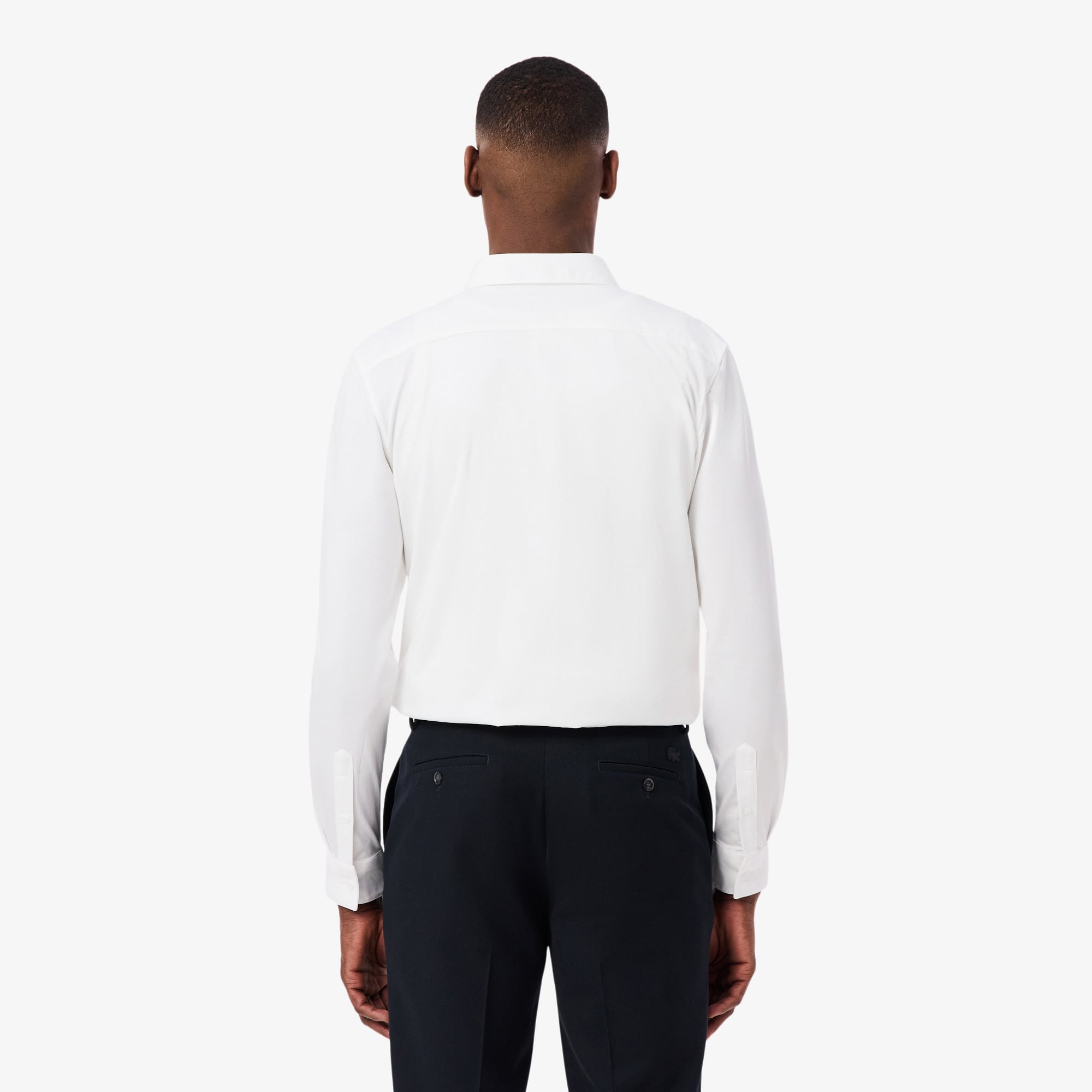 Lacoste Erkek Slim Fit Beyaz Gömlek görsel 3