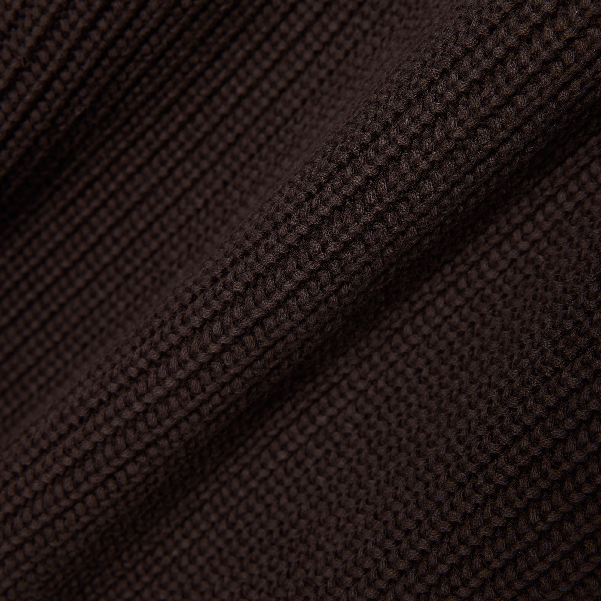 Erkek Relaxed Fit V Yaka Koyu Kahverengi Hırka