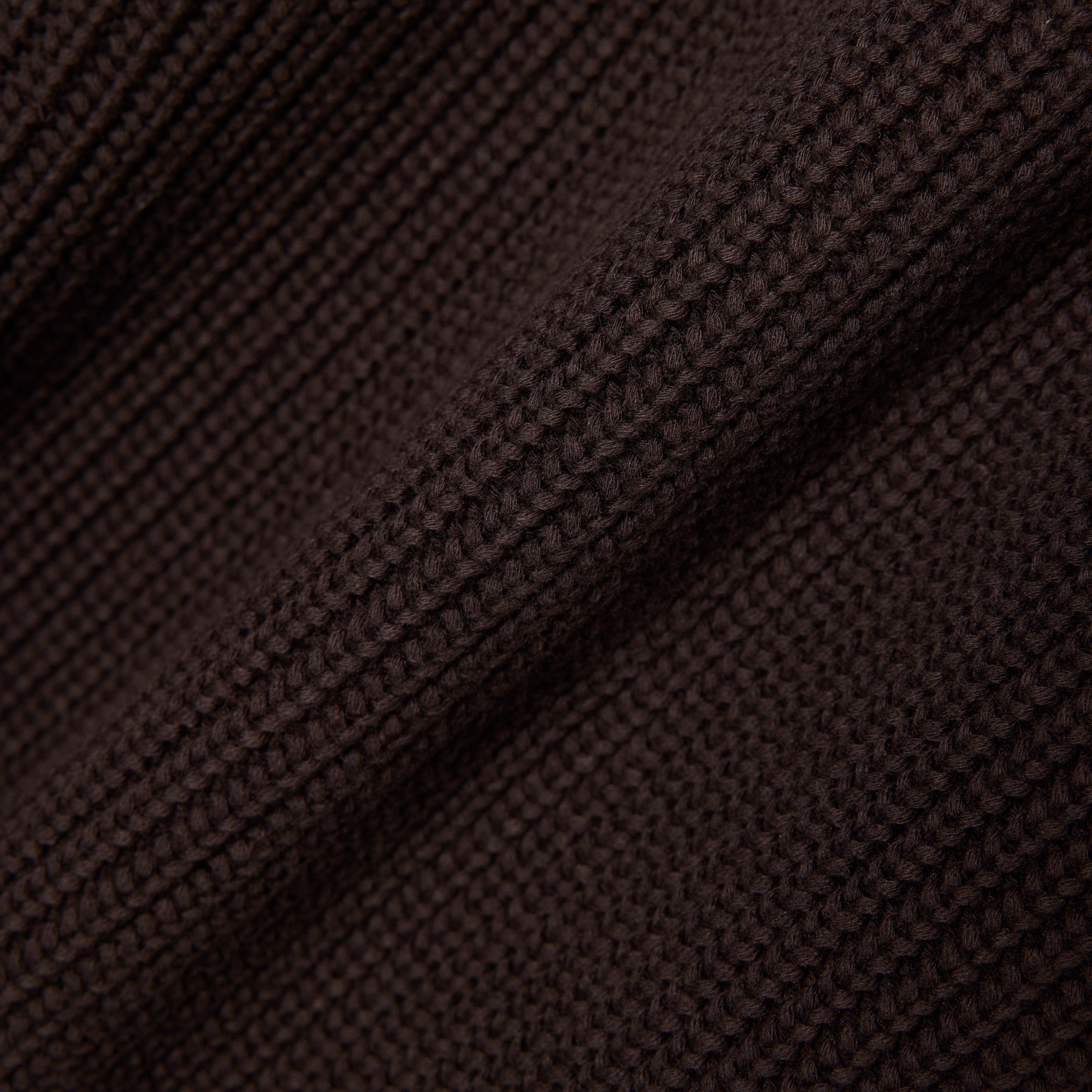 Erkek Relaxed Fit V Yaka Koyu Kahverengi Hırka