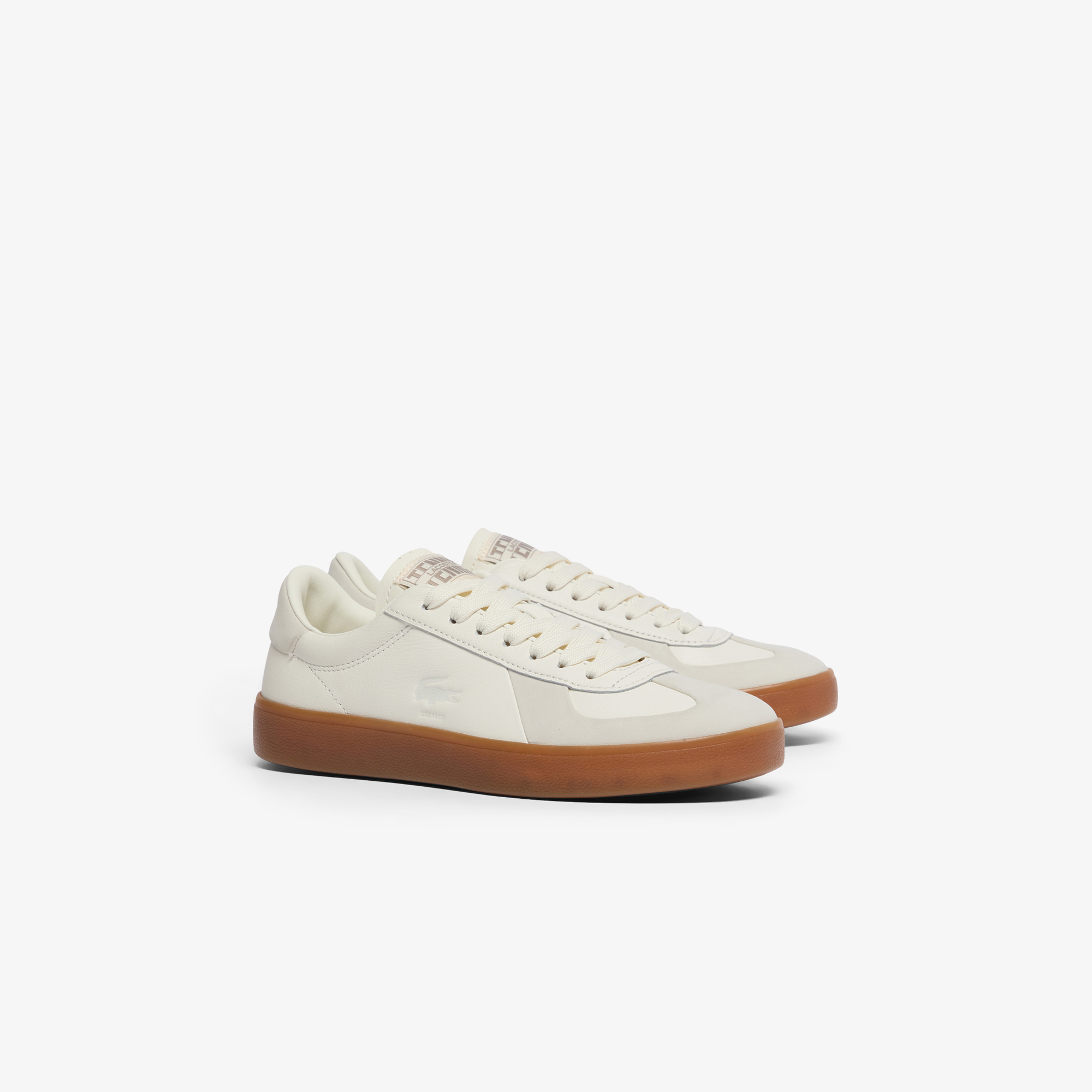 【なっお】①Fourleaf Base Baseshot Pro Kadın Beyaz Sneaker 751SFA0088T-40F | Lacoste