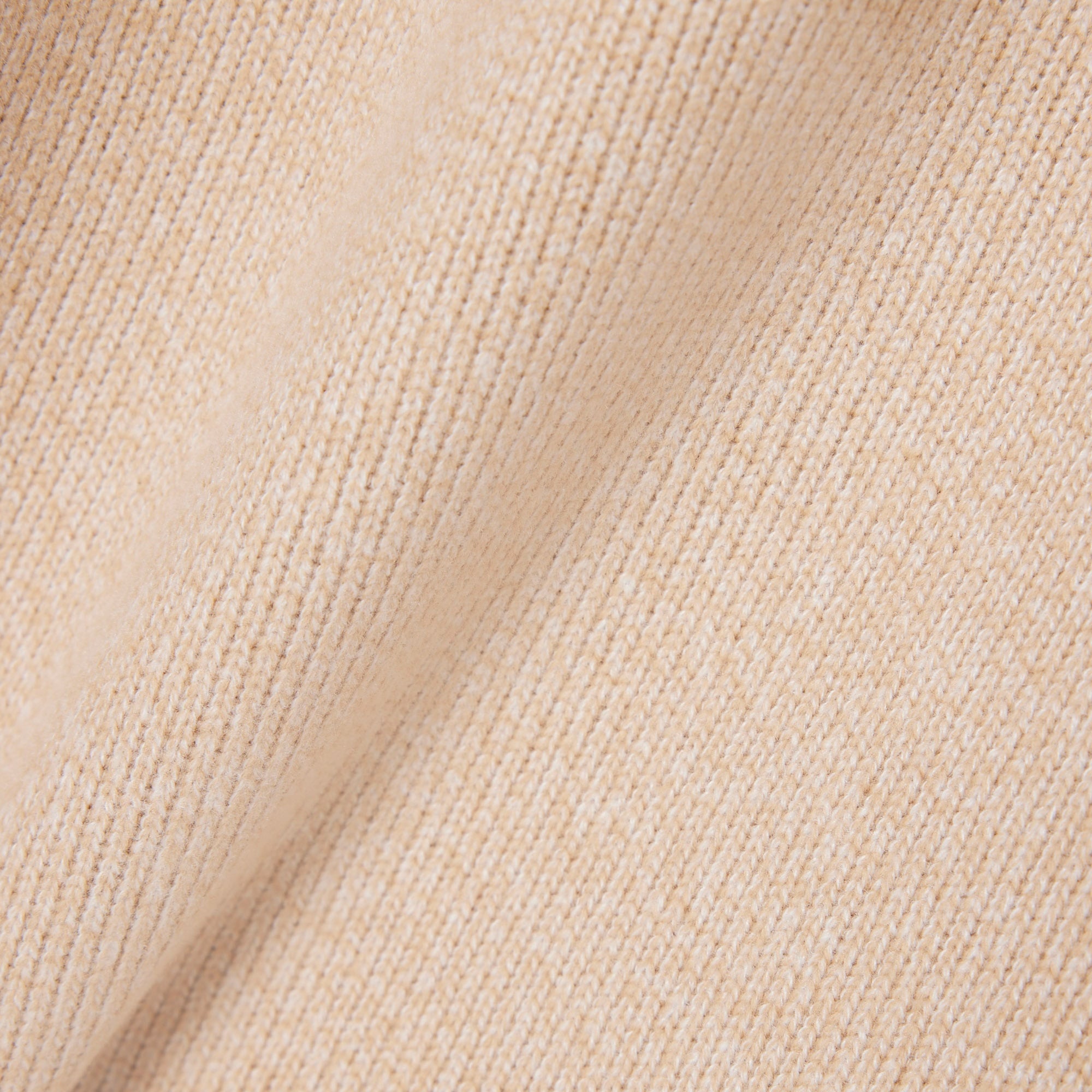 Kadın Oversize Fit Polo Yaka Bej Sweatshirt