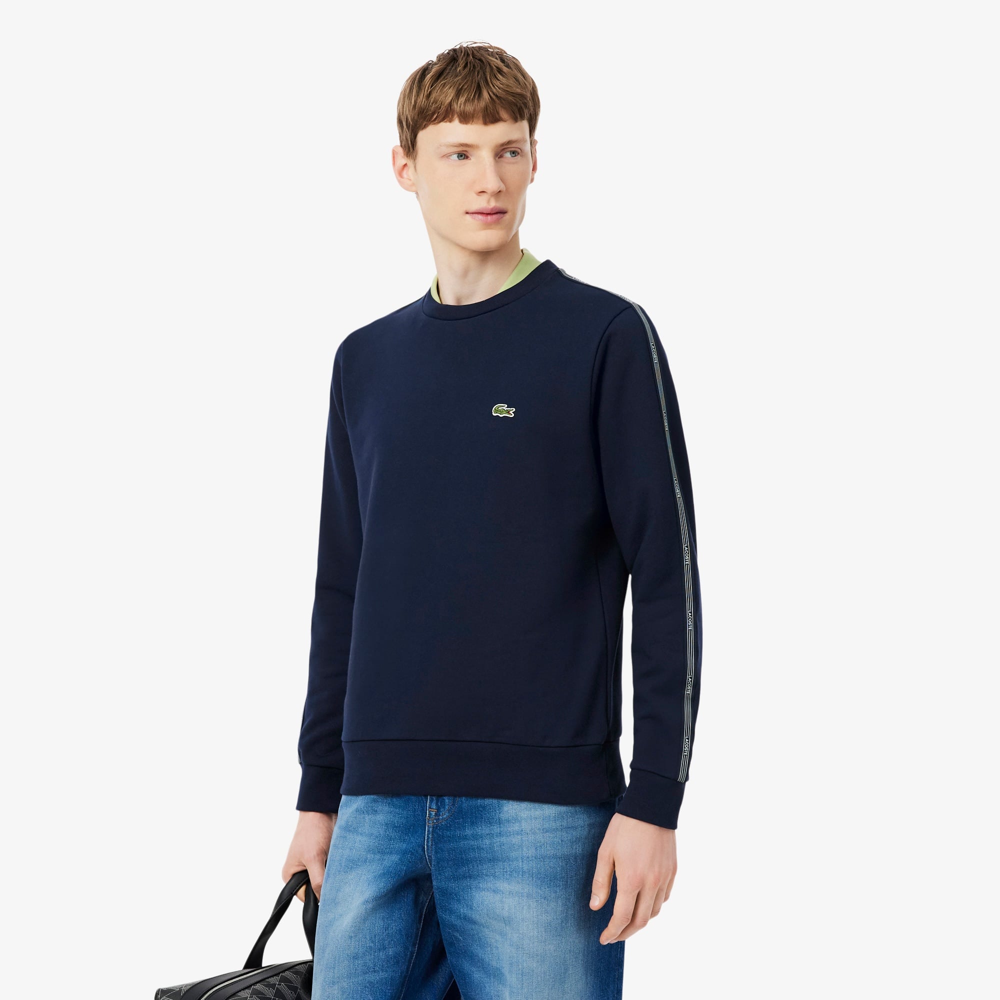 Erkek Classic Fit Bisiklet Yaka Lacivert Sweatshirt