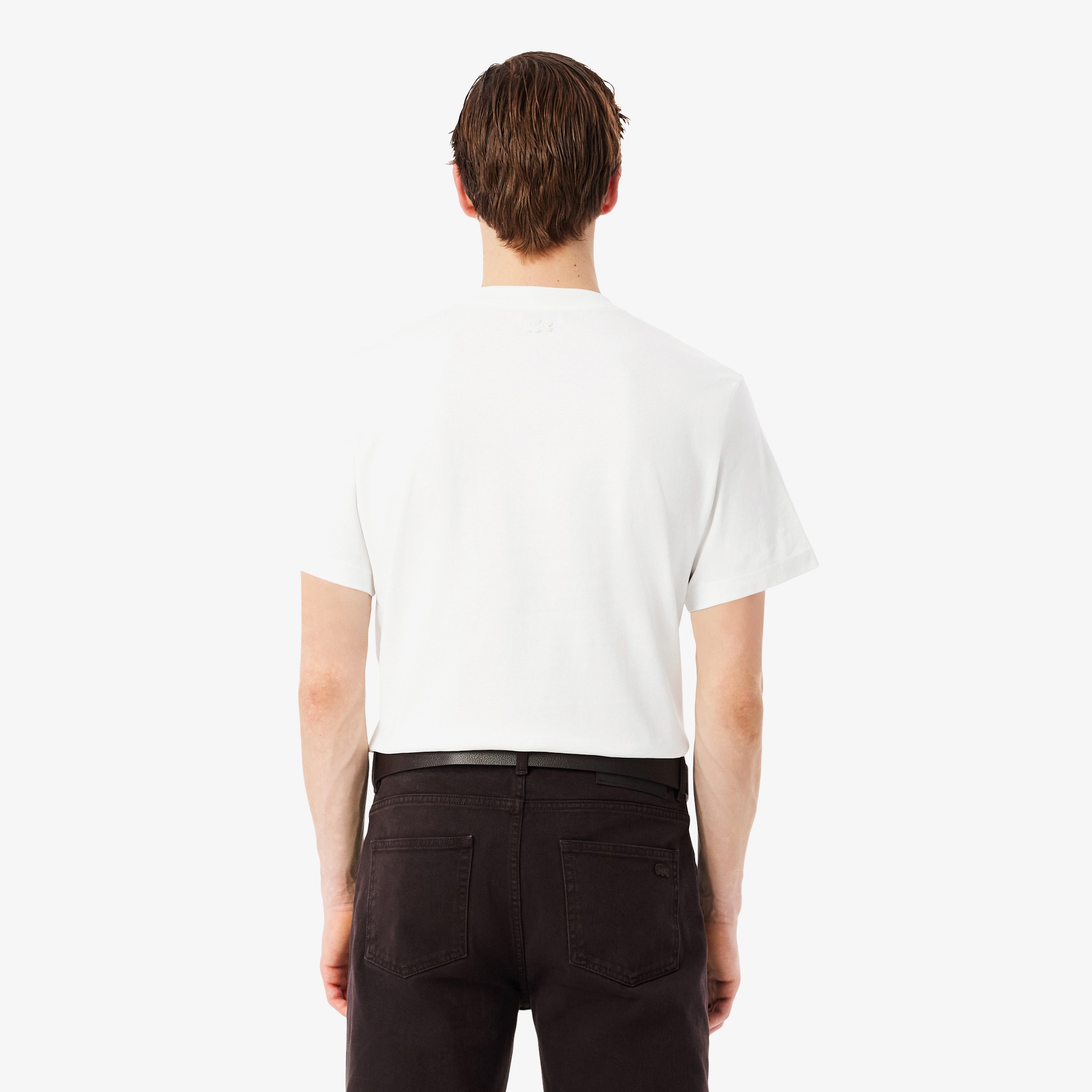 Erkek Classic Fit Bisiklet Yaka Beyaz T-Shirt