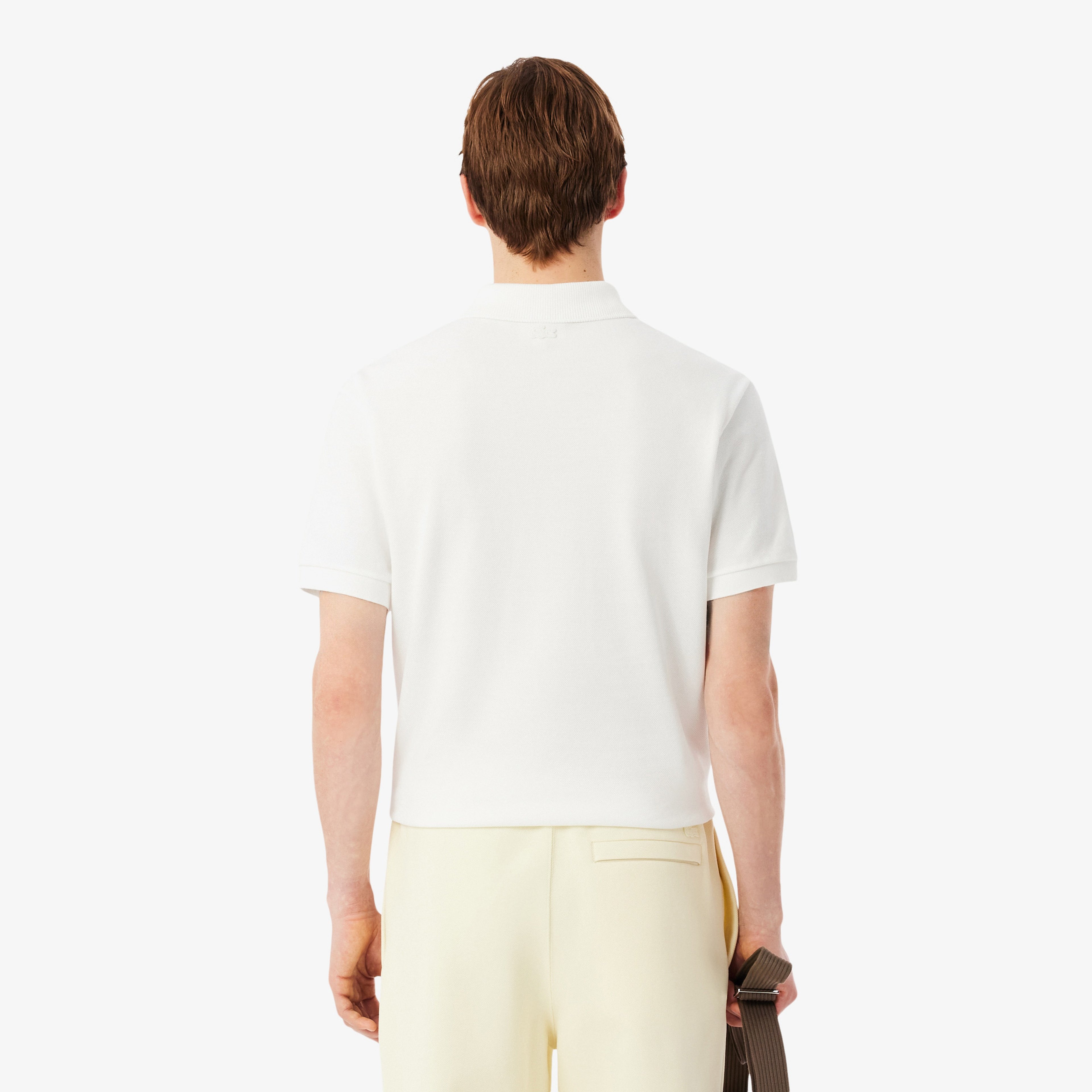 Erkek Classic Fit Beyaz Polo