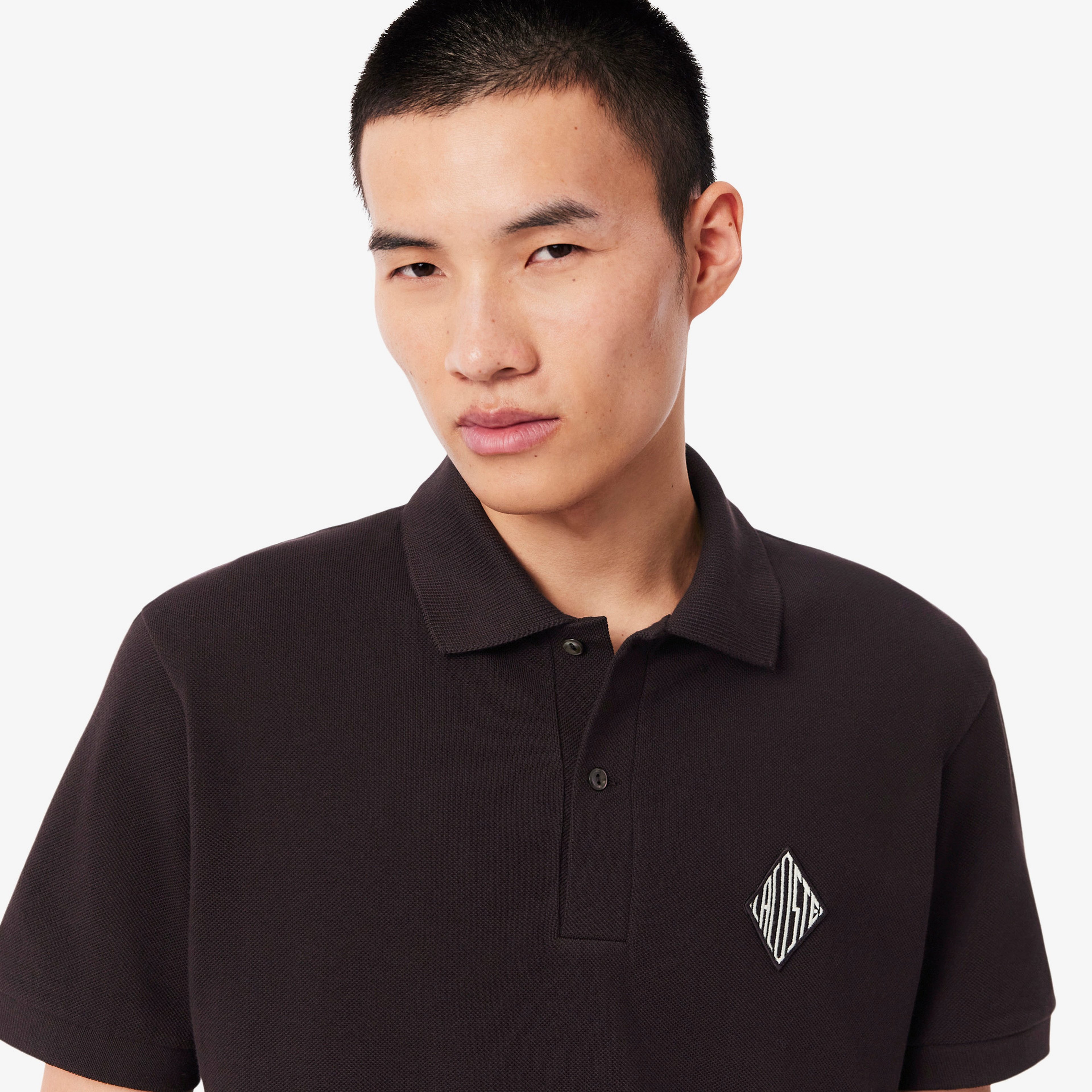 Erkek Classic Fit Koyu Kahverengi Polo
