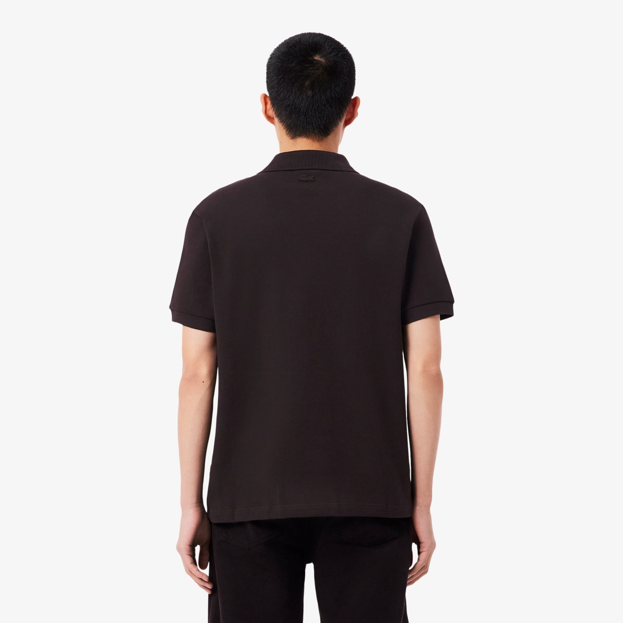 Erkek Classic Fit Koyu Kahverengi Polo