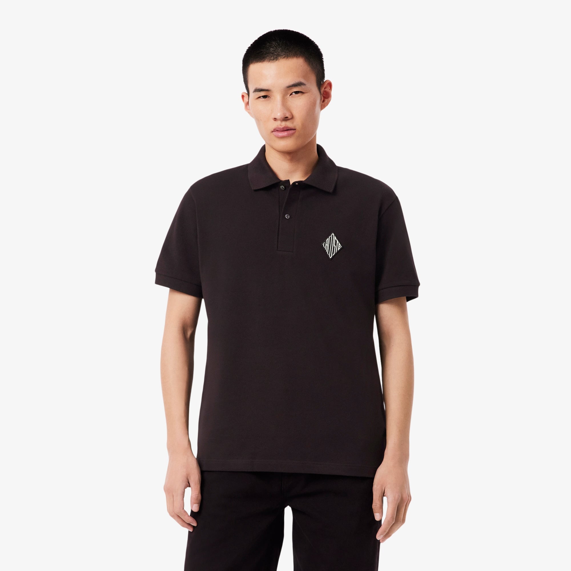 Erkek Classic Fit Koyu Kahverengi Polo