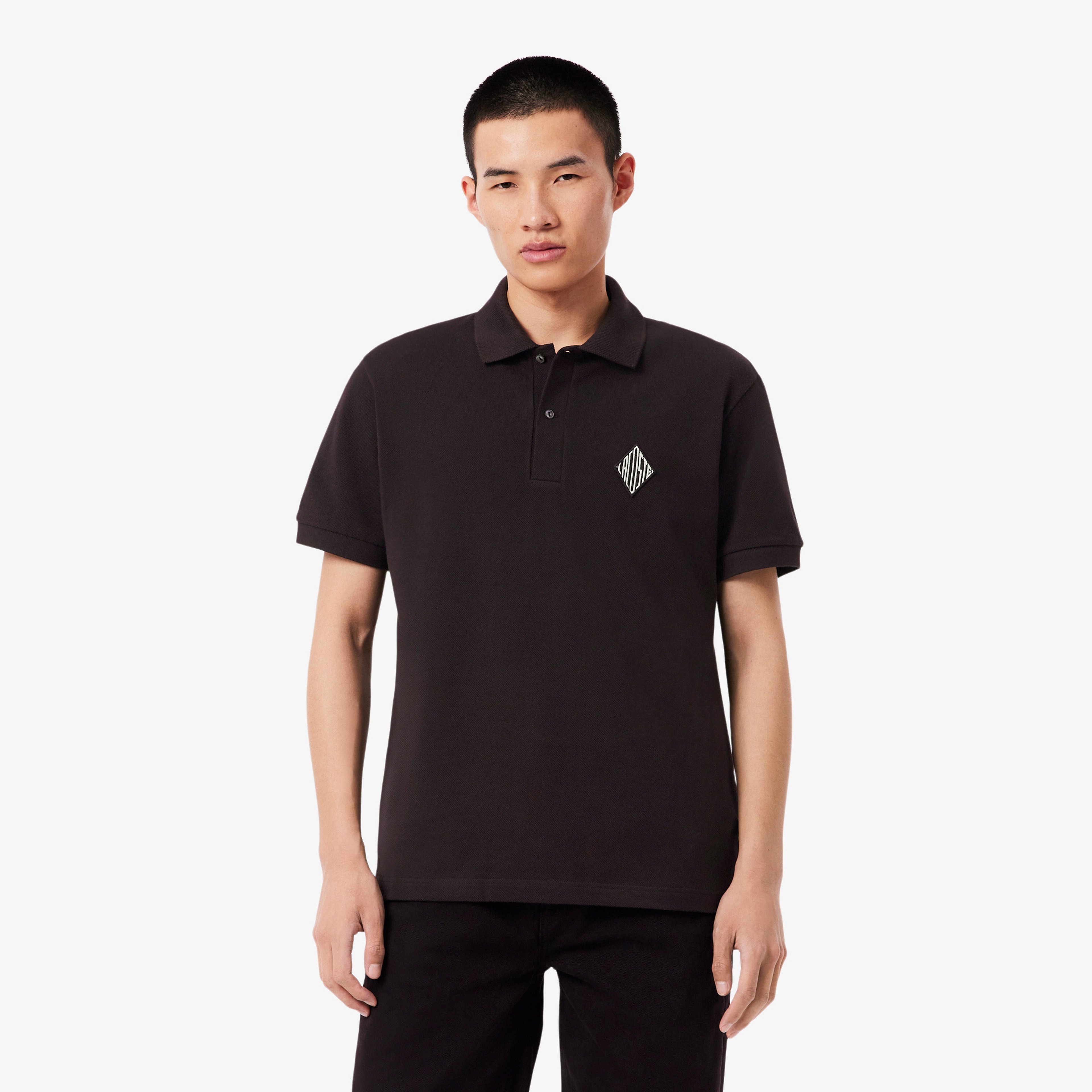 Erkek Classic Fit Koyu Kahverengi Polo