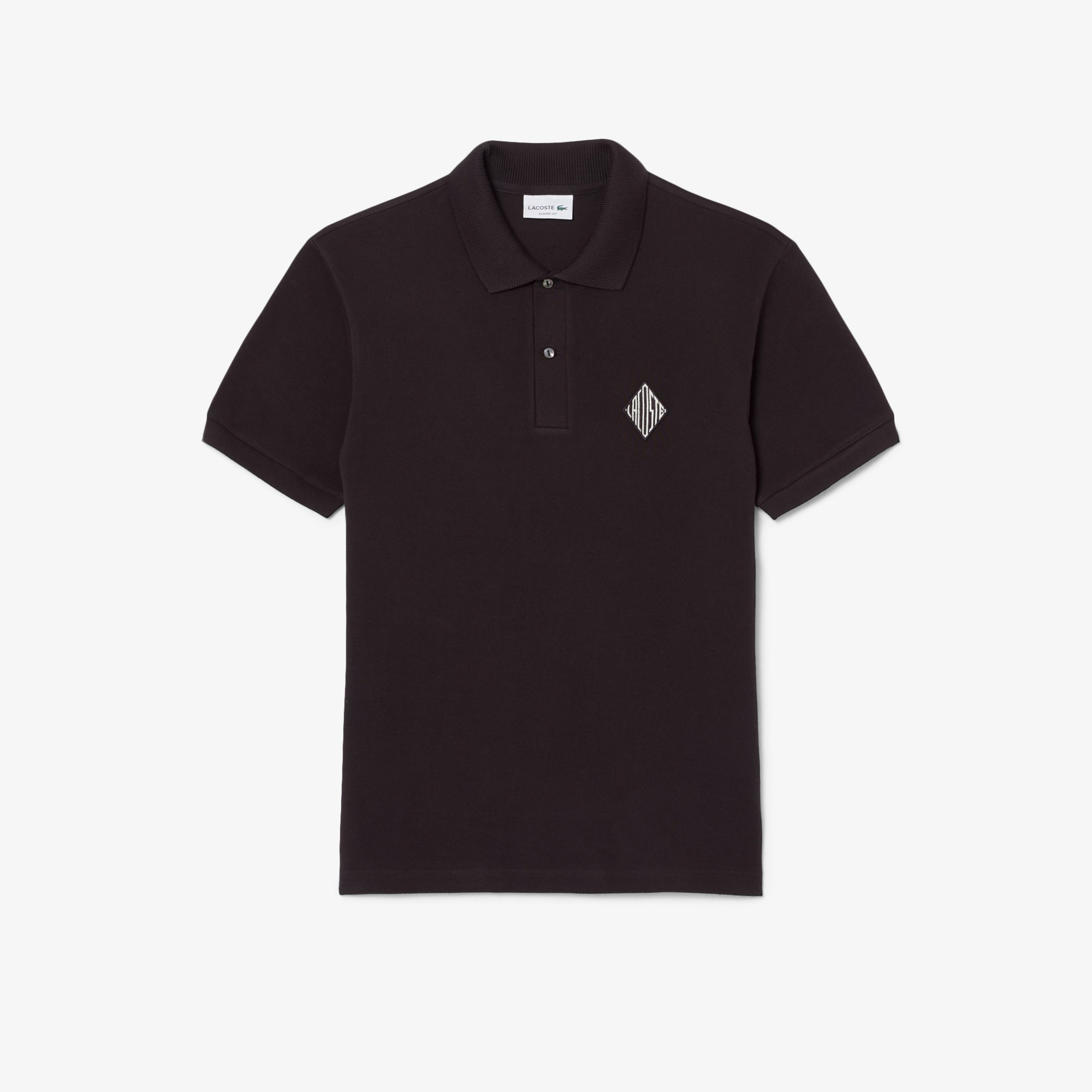 Erkek Classic Fit Koyu Kahverengi Polo