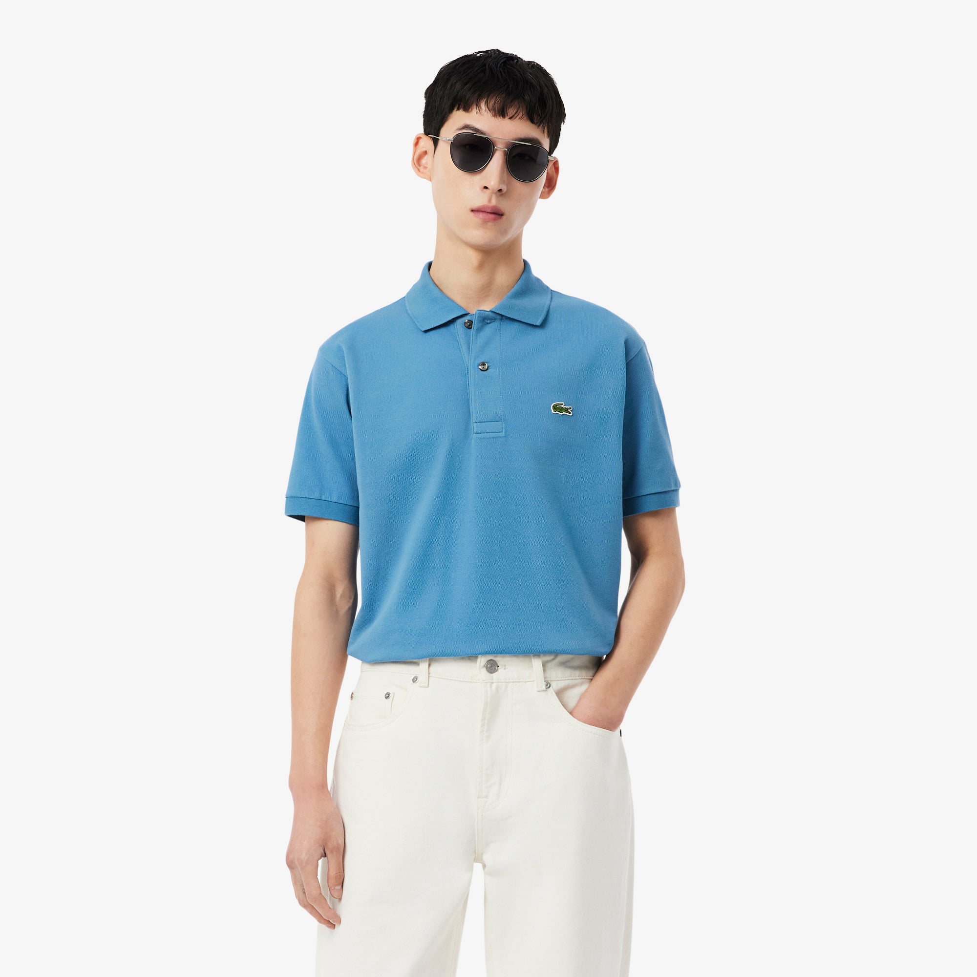 L.12.12 Erkek Classic Fit Mavi Polo L1212.JBK | Lacoste