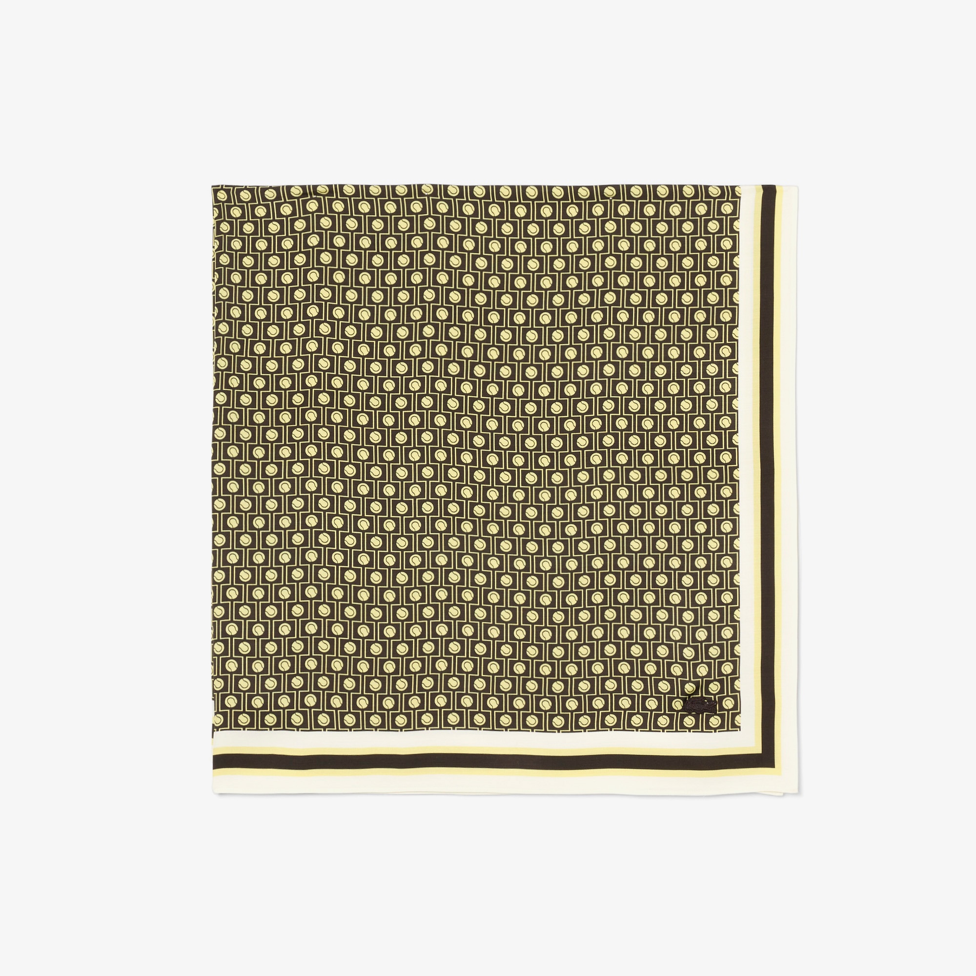 Kadın Desenli Kahverengi Fular