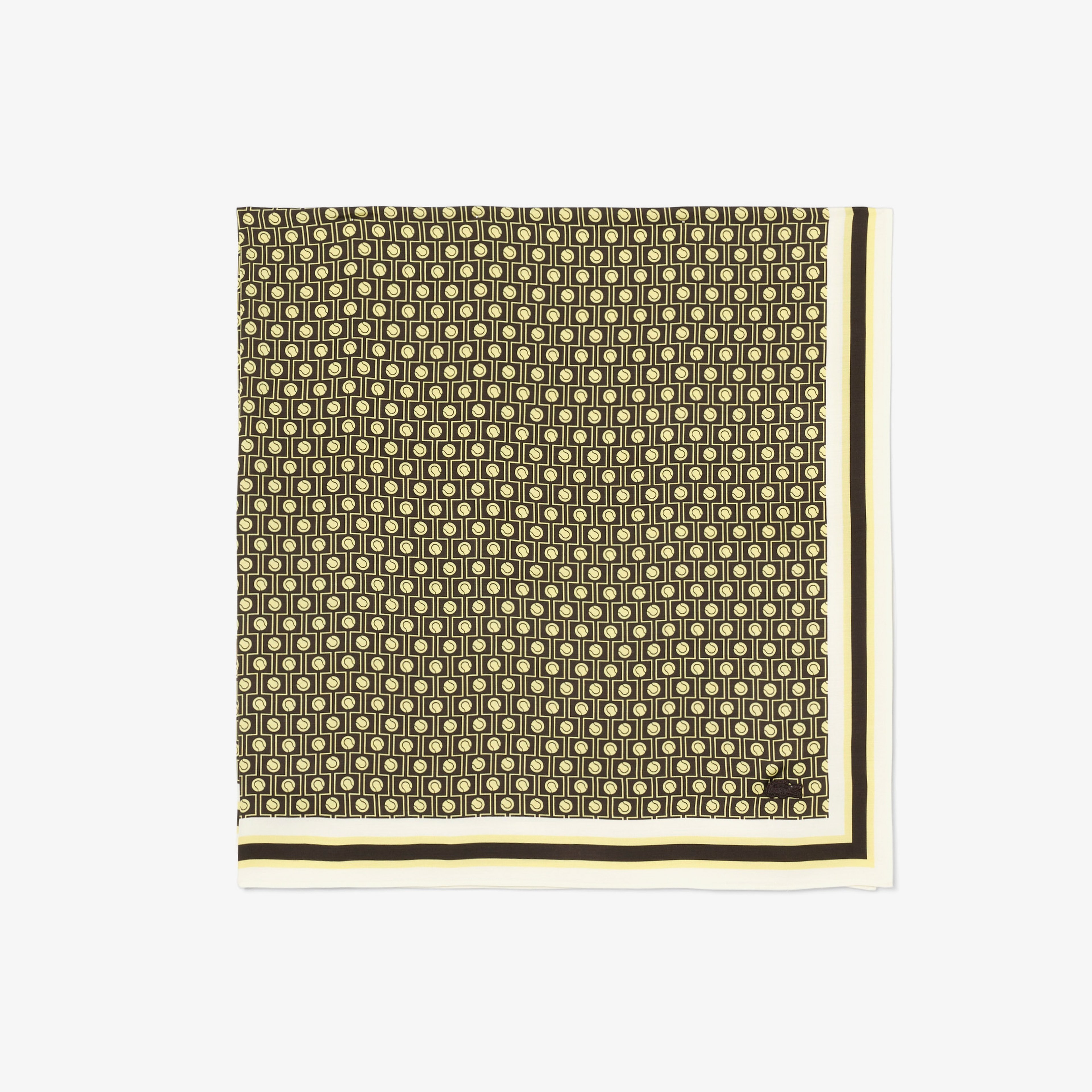 Kadın Desenli Kahverengi Fular