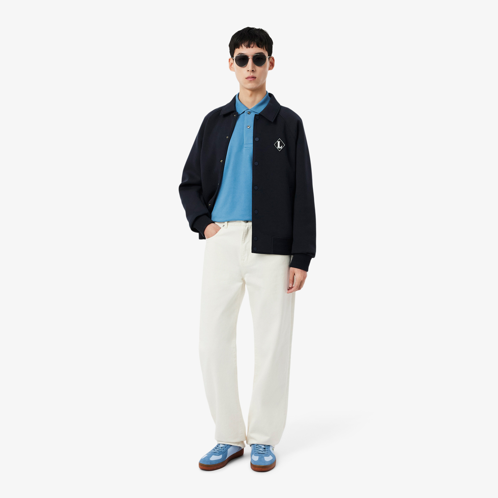 Lacoste L.12.12 Erkek Classic Fit Mavi Polo görsel 4