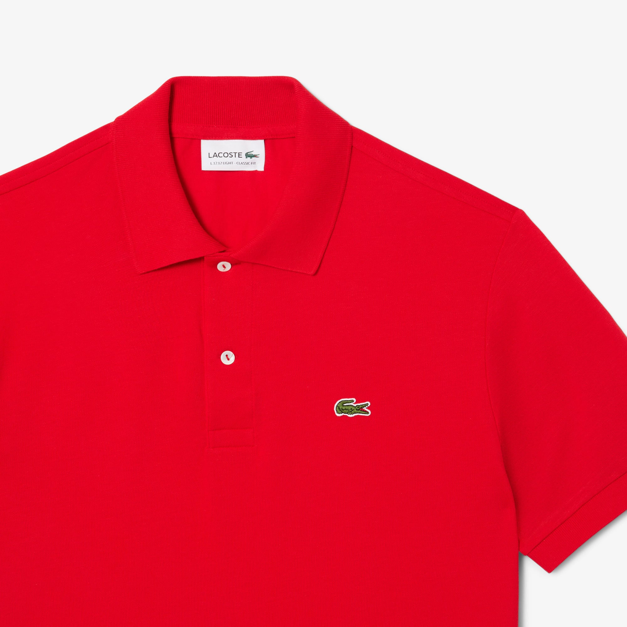 Lacoste L.12.12 Light Erkek Classic Fit Kırmızı Polo görsel 6