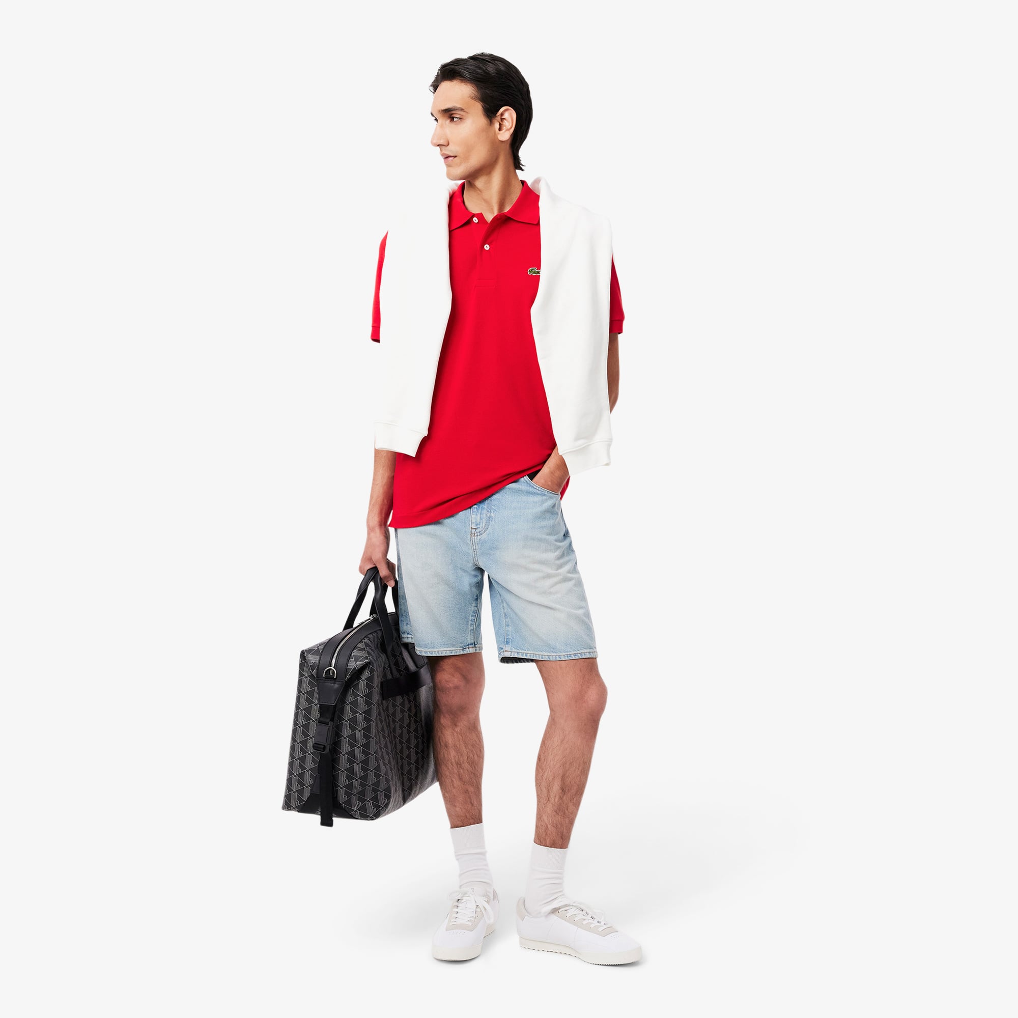 Lacoste L.12.12 Light Erkek Classic Fit Kırmızı Polo görsel 4