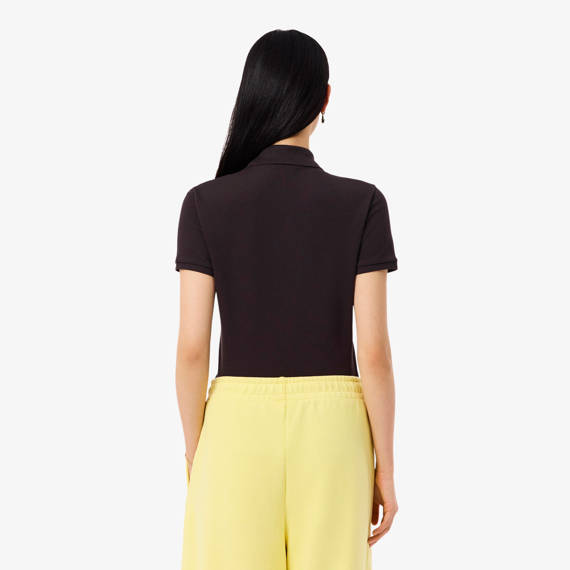 Kadın Slim Fit Kahverengi Polo