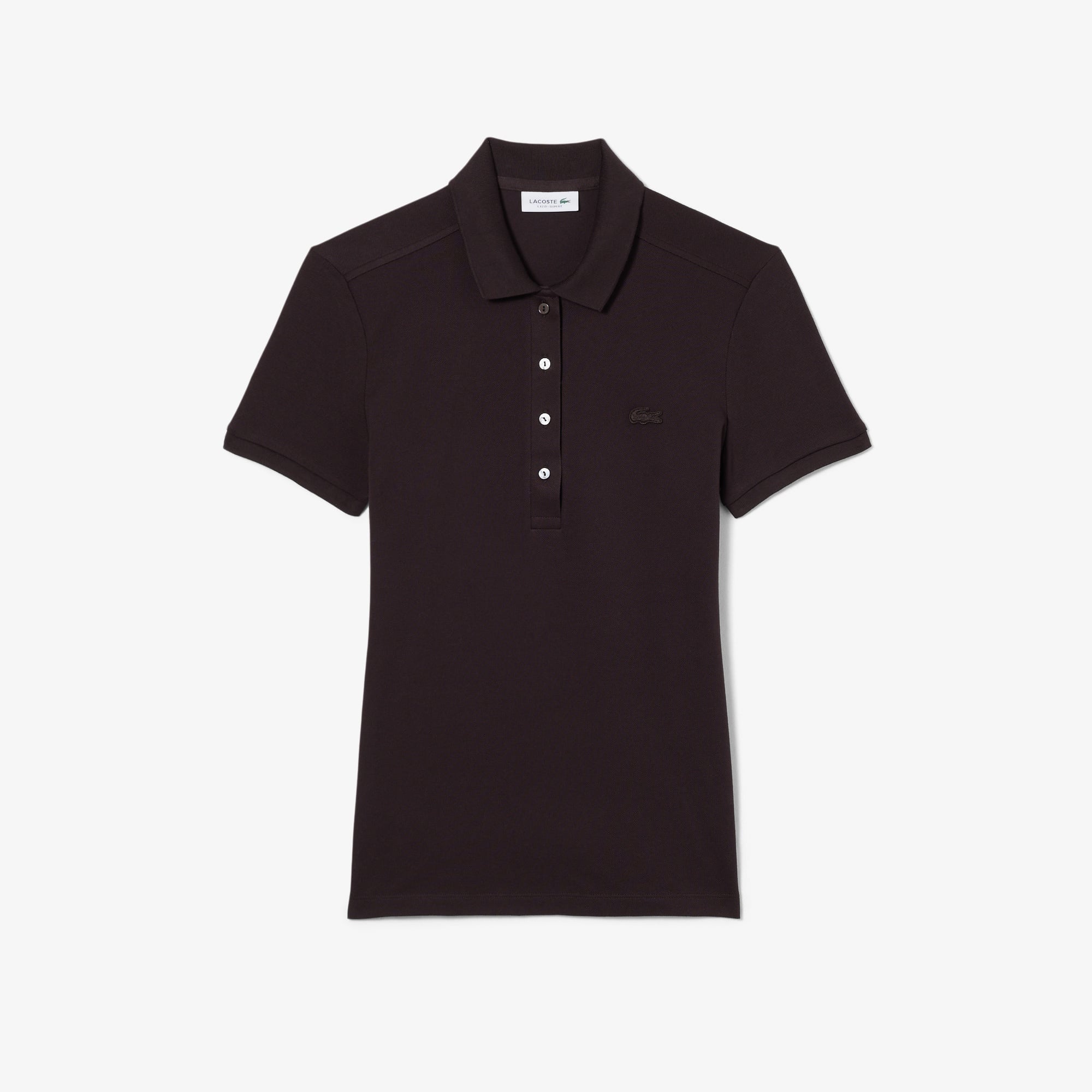 Kadın Slim Fit Kahverengi Polo