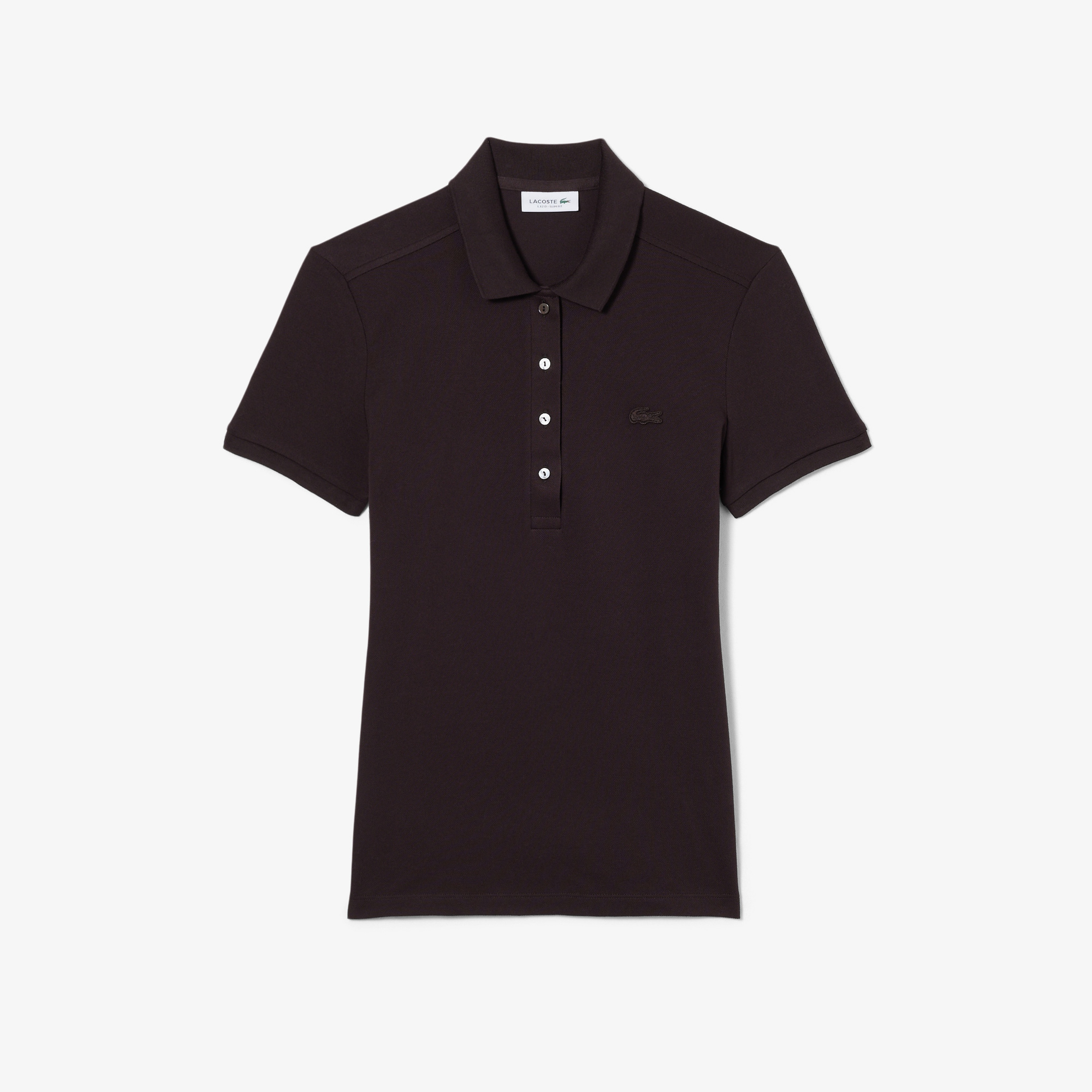 Kadın Slim Fit Kahverengi Polo