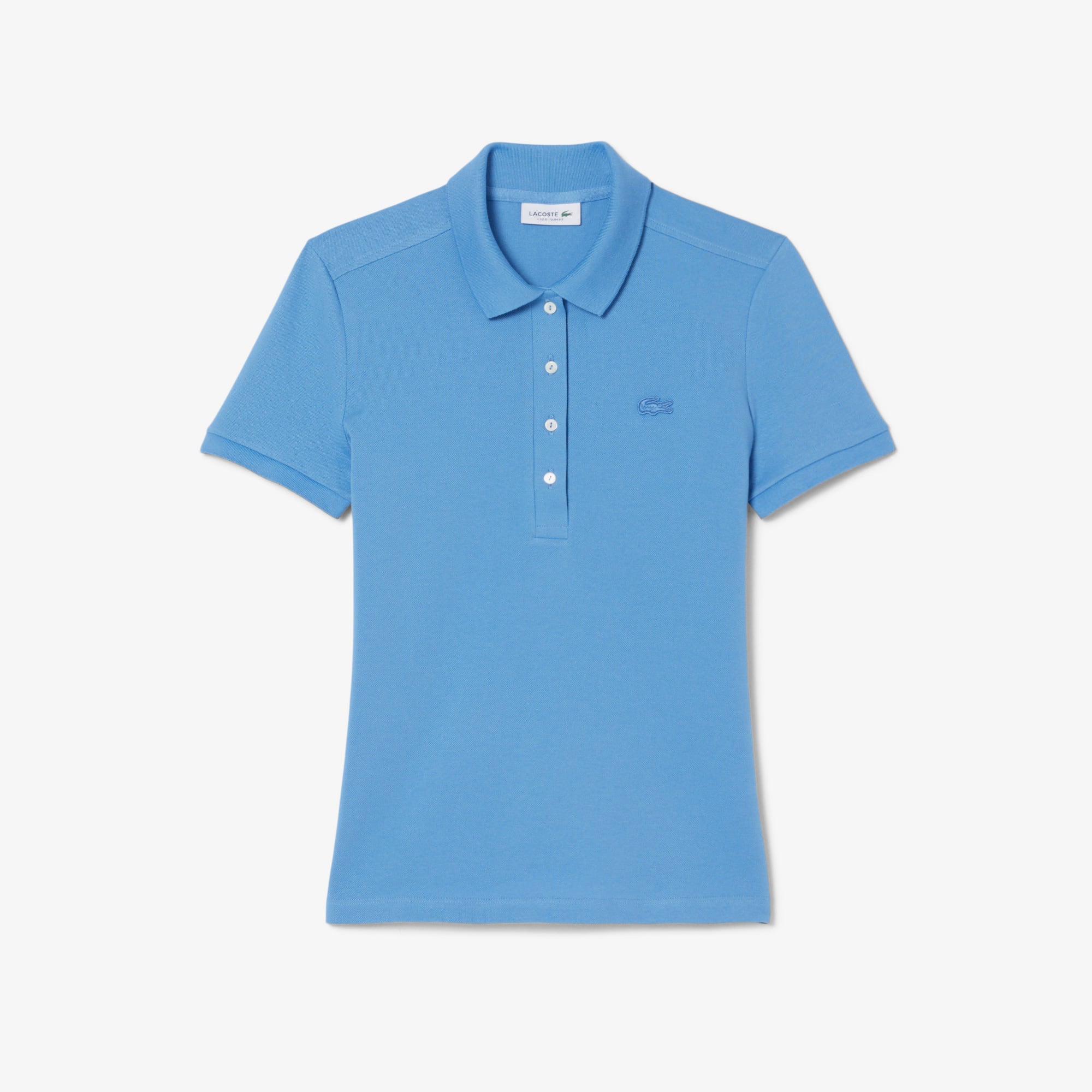 Lacoste L.12.D Kadın Slim Fit Mavi Polo görsel 5