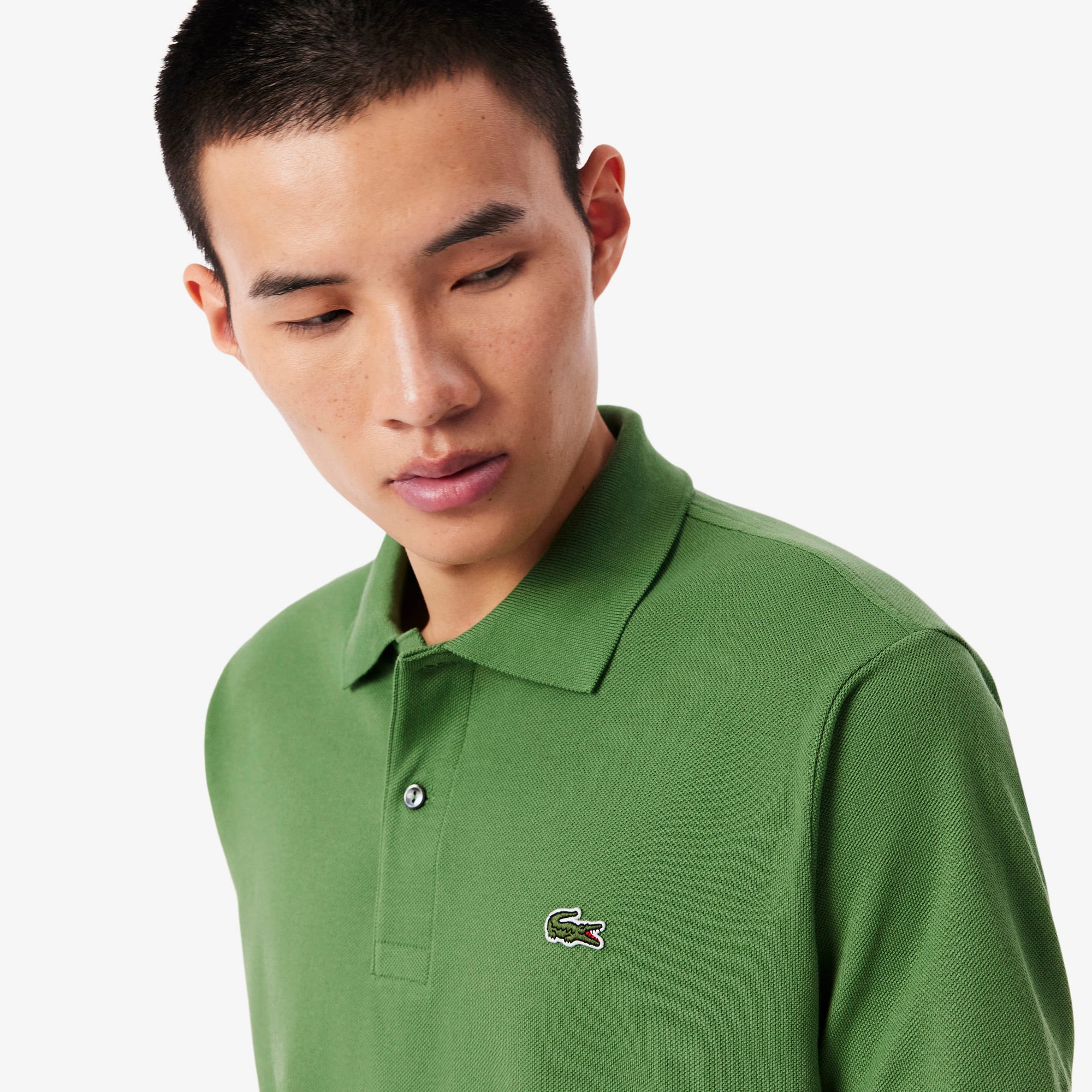 Lacoste L.12.12 Erkek Classic Fit Yeşil Polo görsel 2