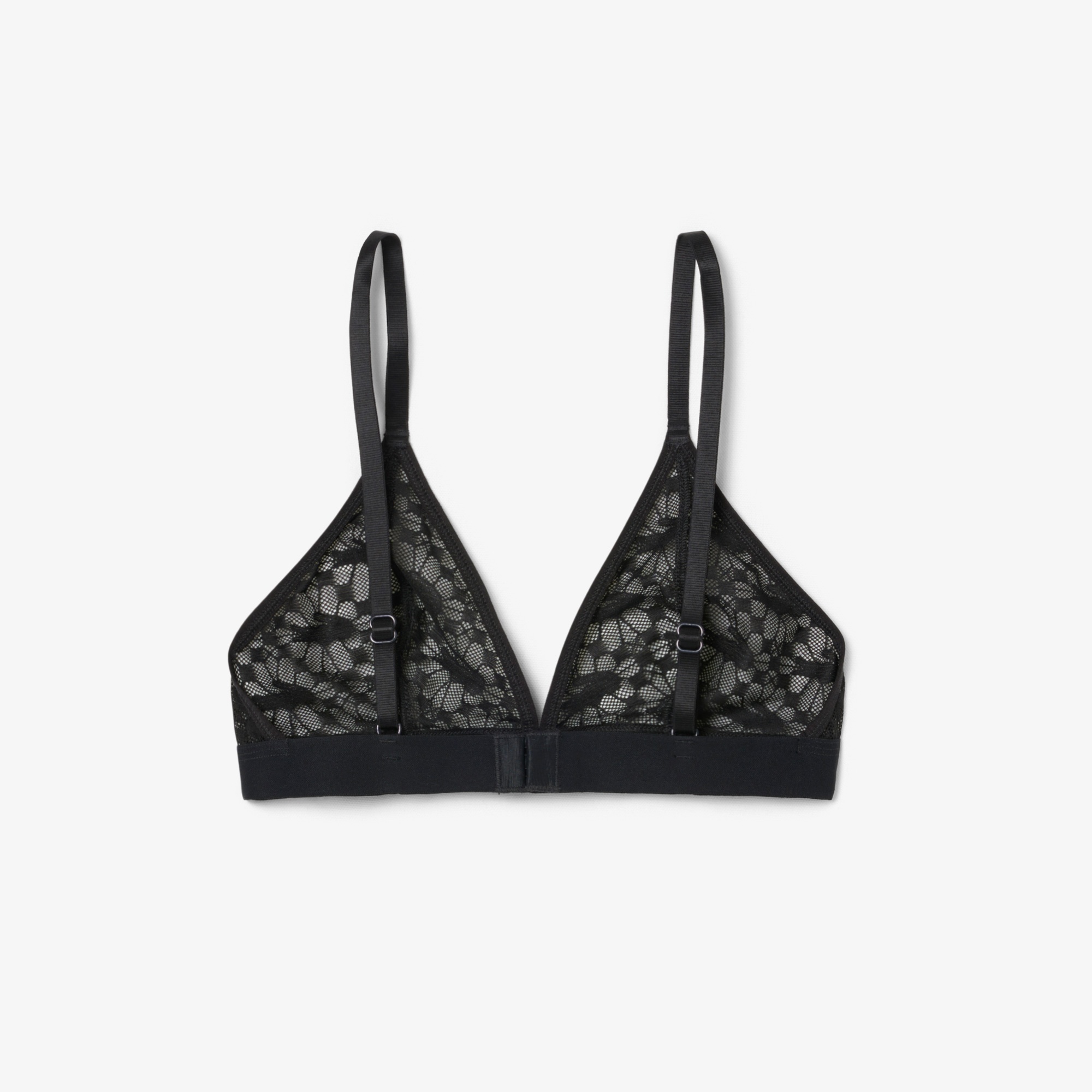 Kadın Desenli Siyah Bra