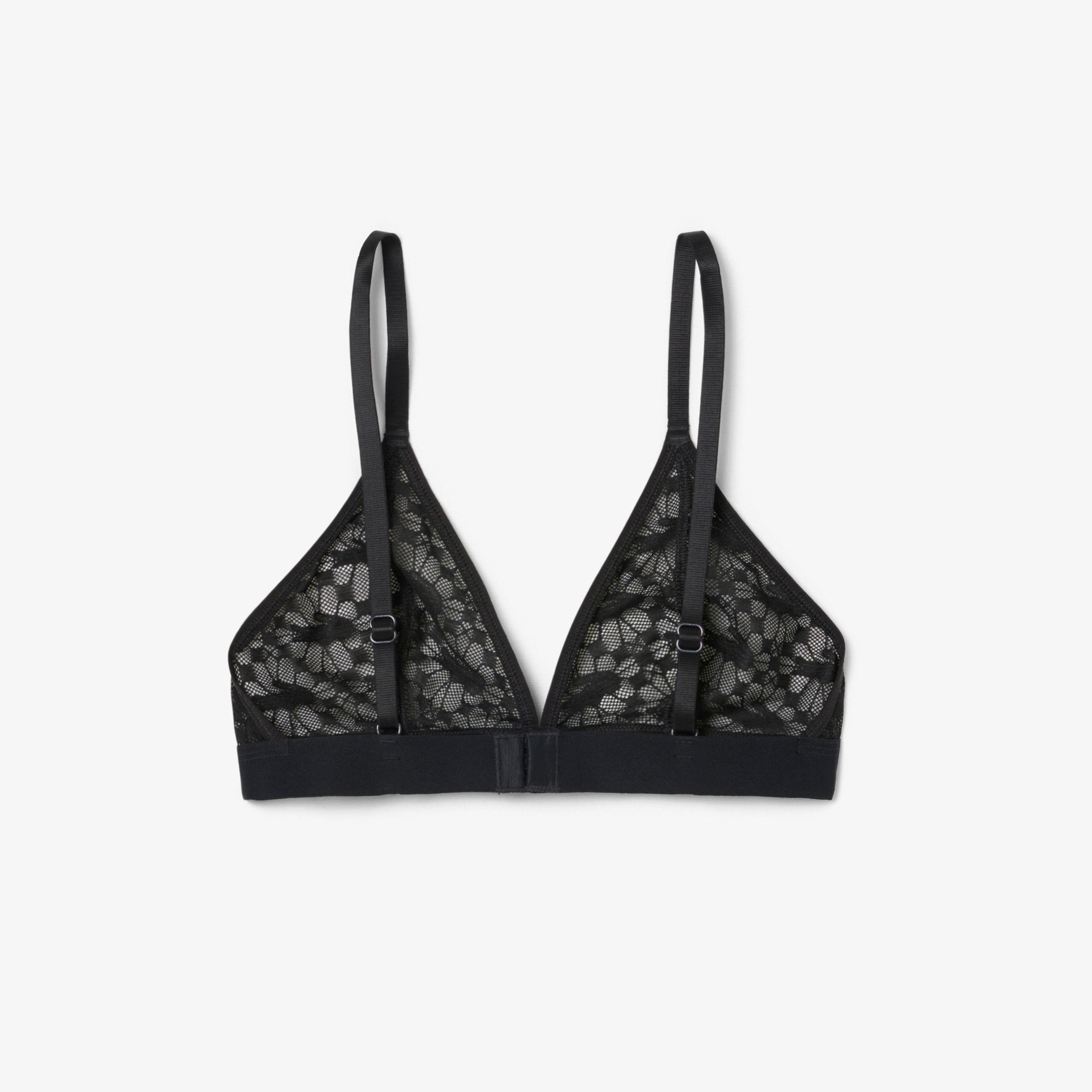 Kadın Desenli Siyah Bra