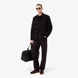 Erkek Straight Fit Koyu Kahverengi Jean Pantolon Kahverengi