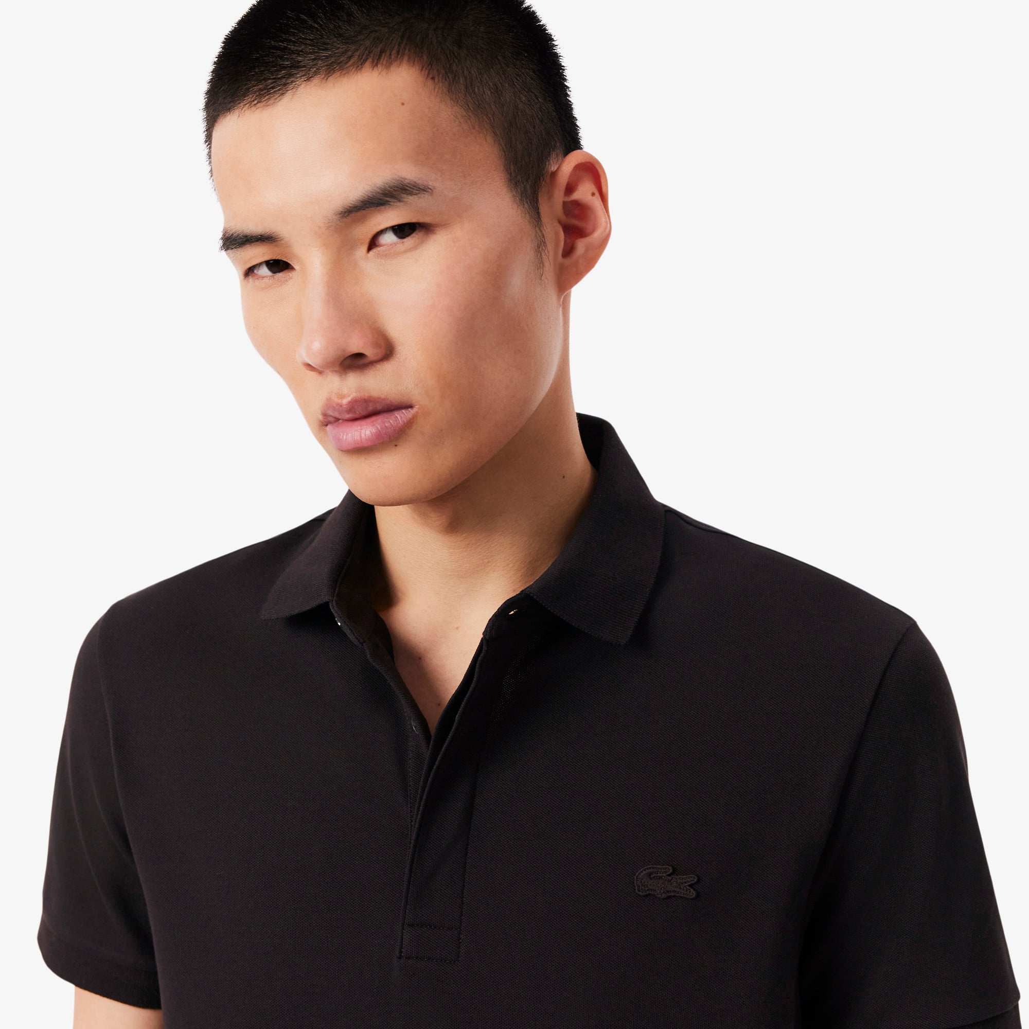 Lacoste Erkek Regular Fit Koyu Kahverengi Paris Polo görsel 2