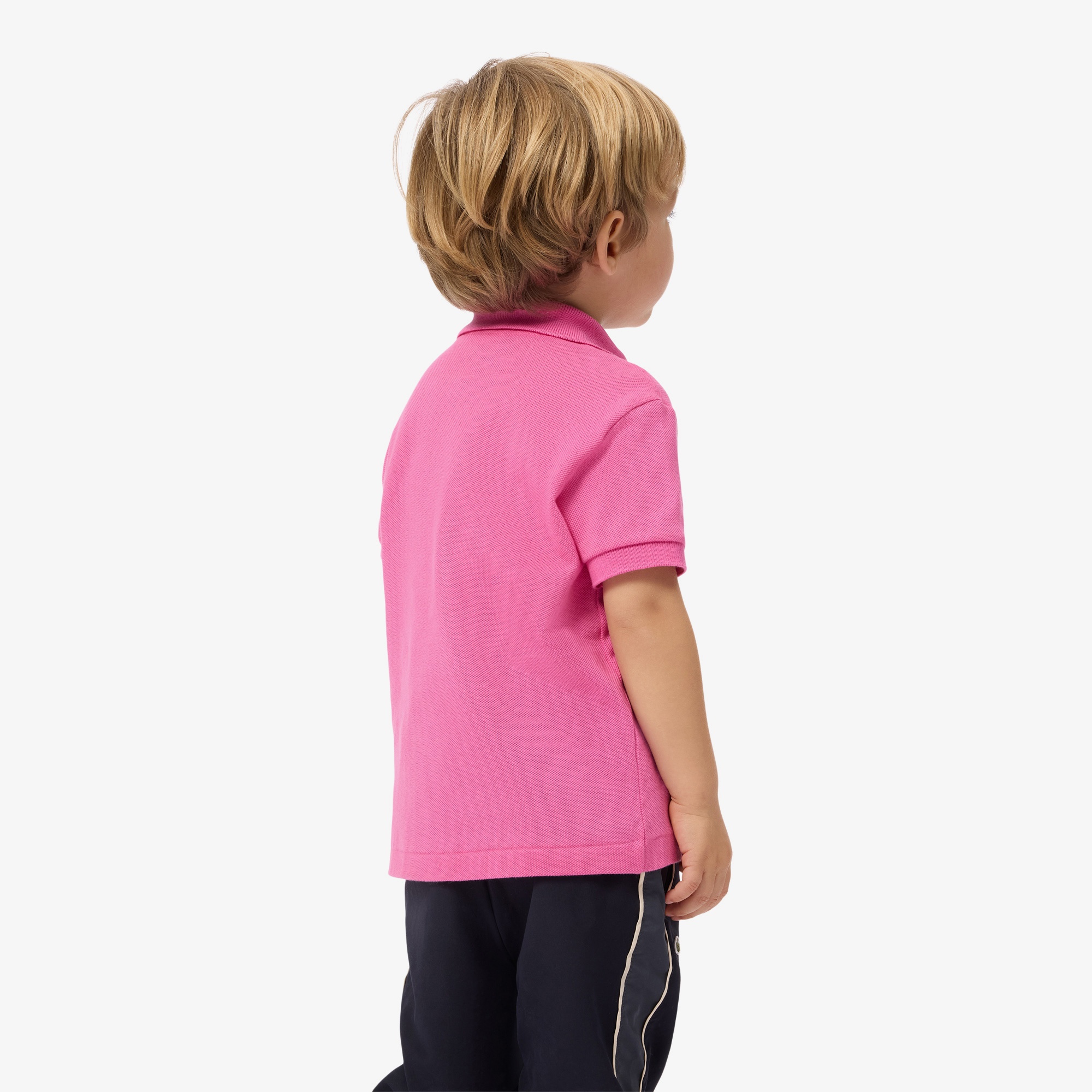 Çocuk Regular Fit Polo Yaka Pembe Polo