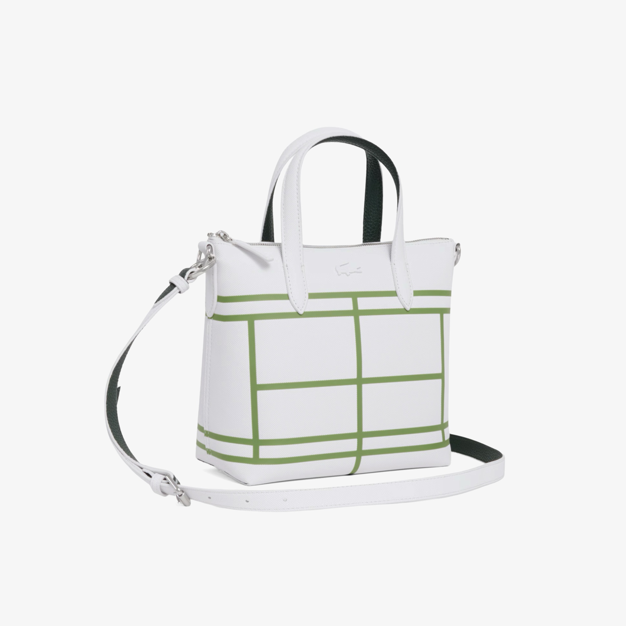 Mini Anna Kadın Desenli Beyaz Postacı Çantası