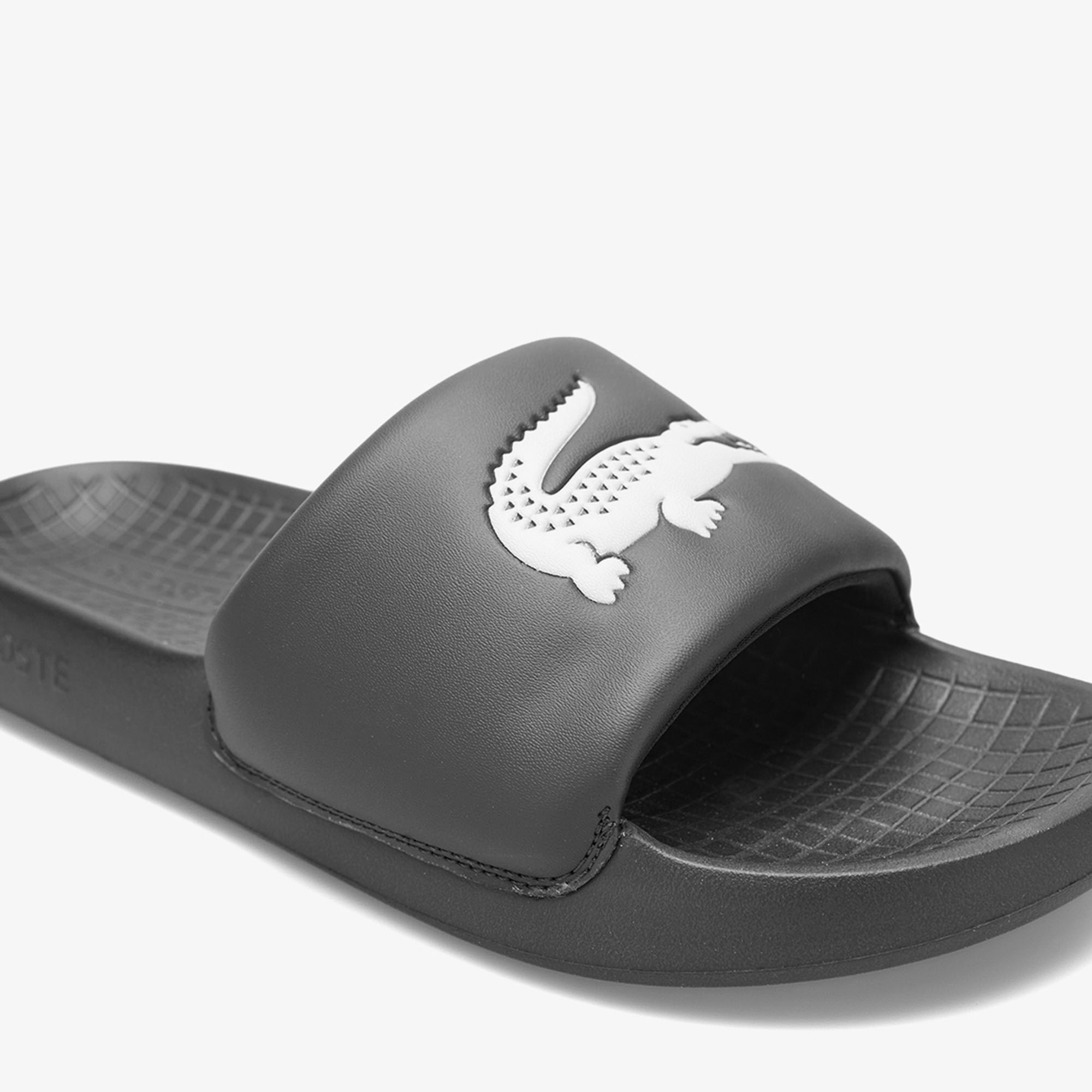 Lacoste Siyah Lacoste Serve Slide Erkek Terlik