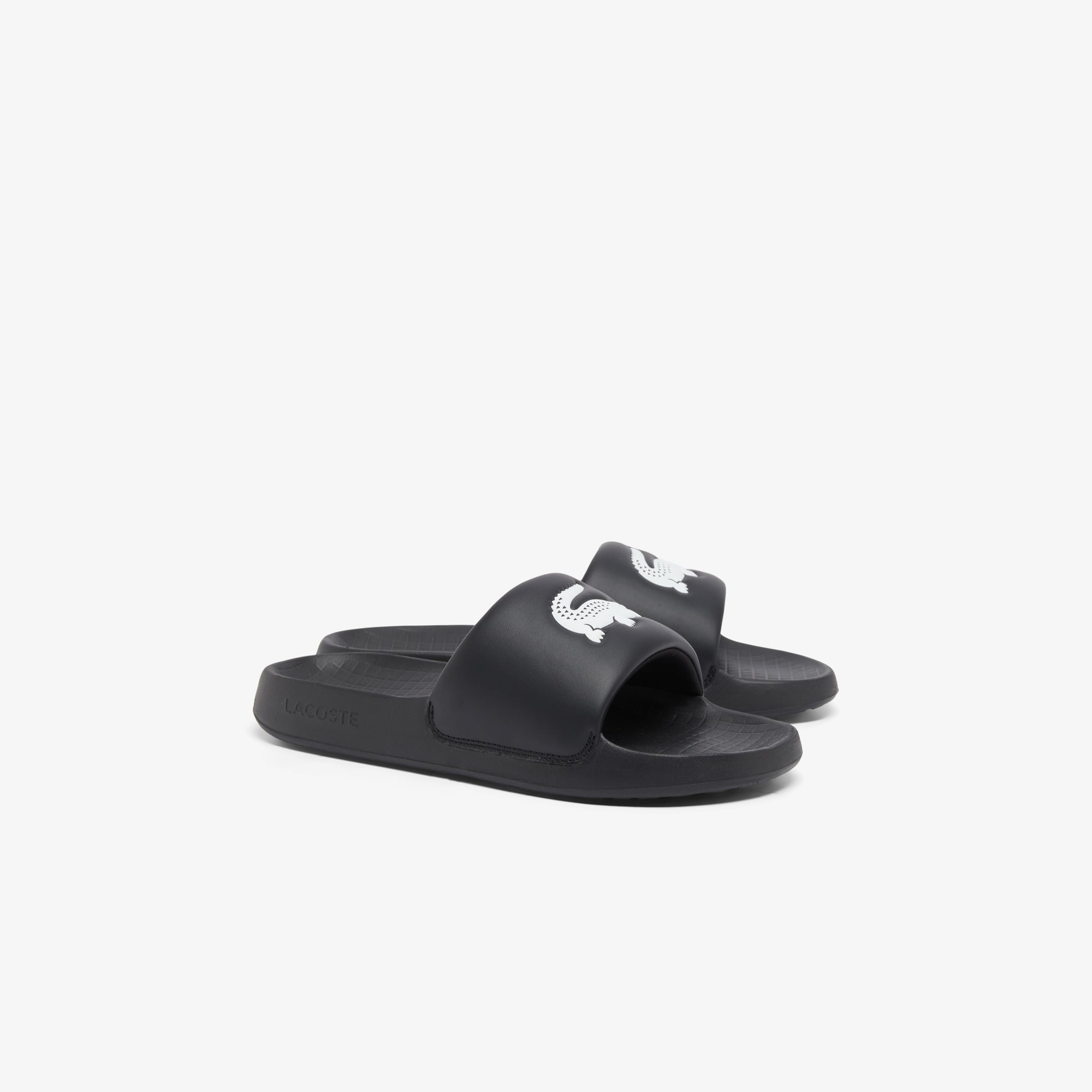 Lacoste Siyah Lacoste Serve Slide Erkek Terlik