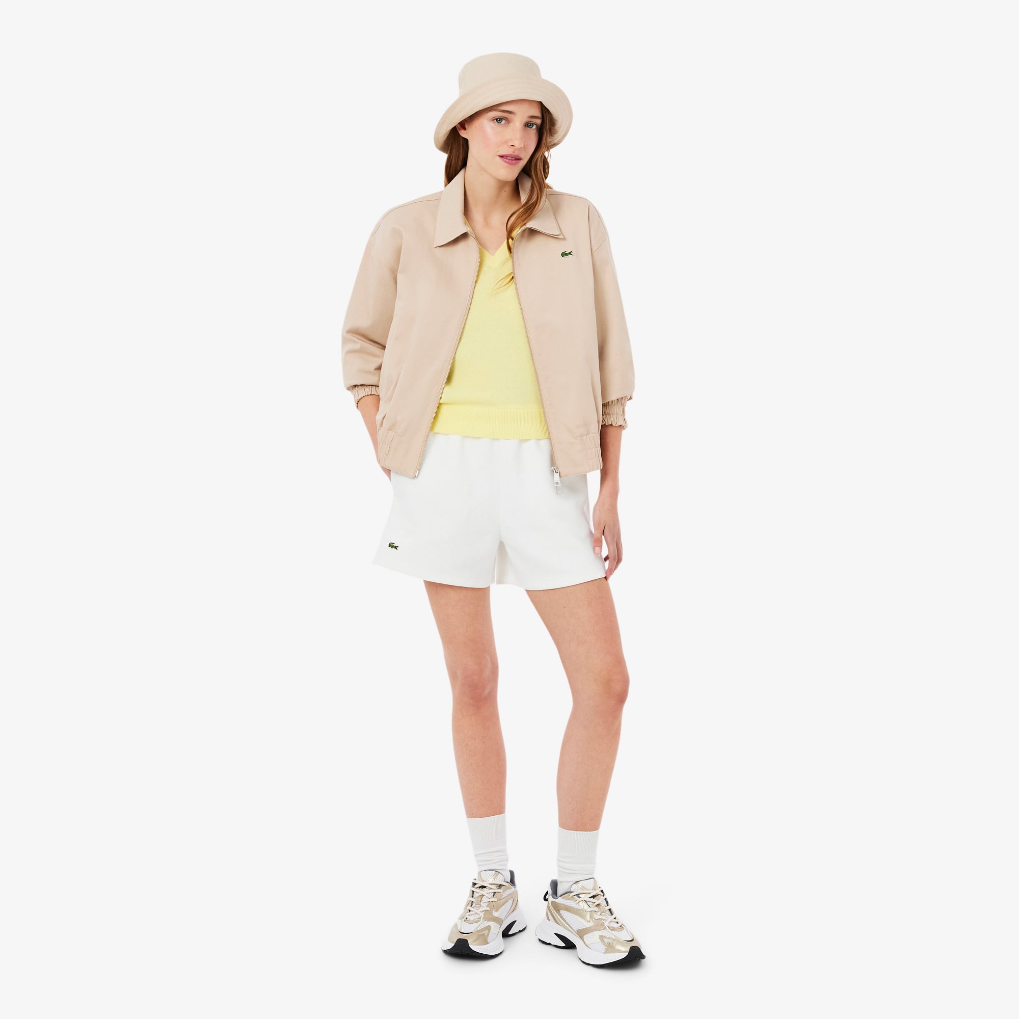 Lacoste L003 Neo Shot Kadın Beyaz Sneaker görsel 7