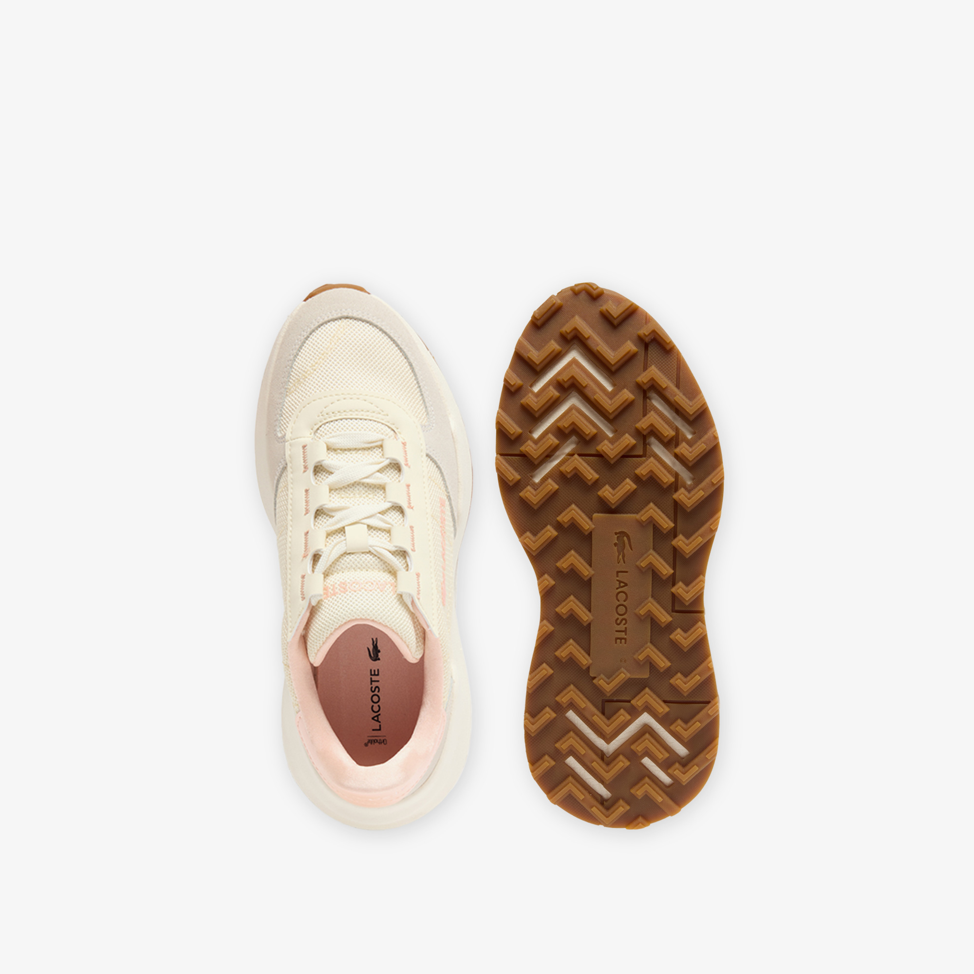 Lacoste Elite Active Evo Kadın Krem Sneaker görsel 4