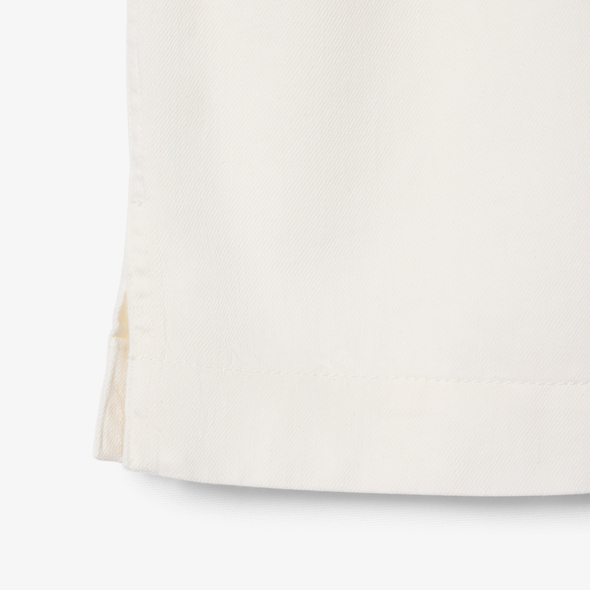 Kadın Oversize Fit Kısa Kollu Polo Yaka Denim Beyaz Elbise