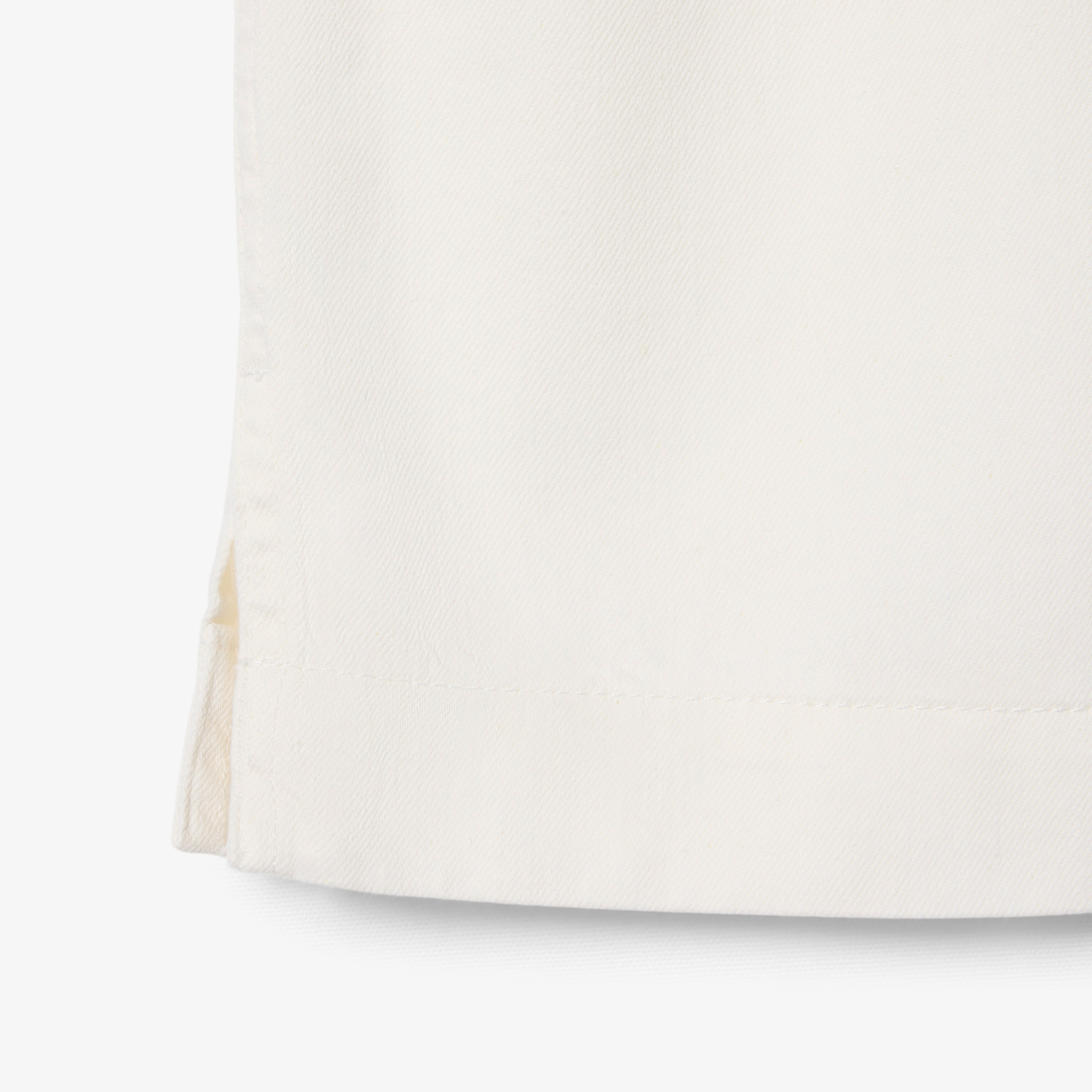 Kadın Oversize Fit Kısa Kollu Polo Yaka Denim Beyaz Elbise